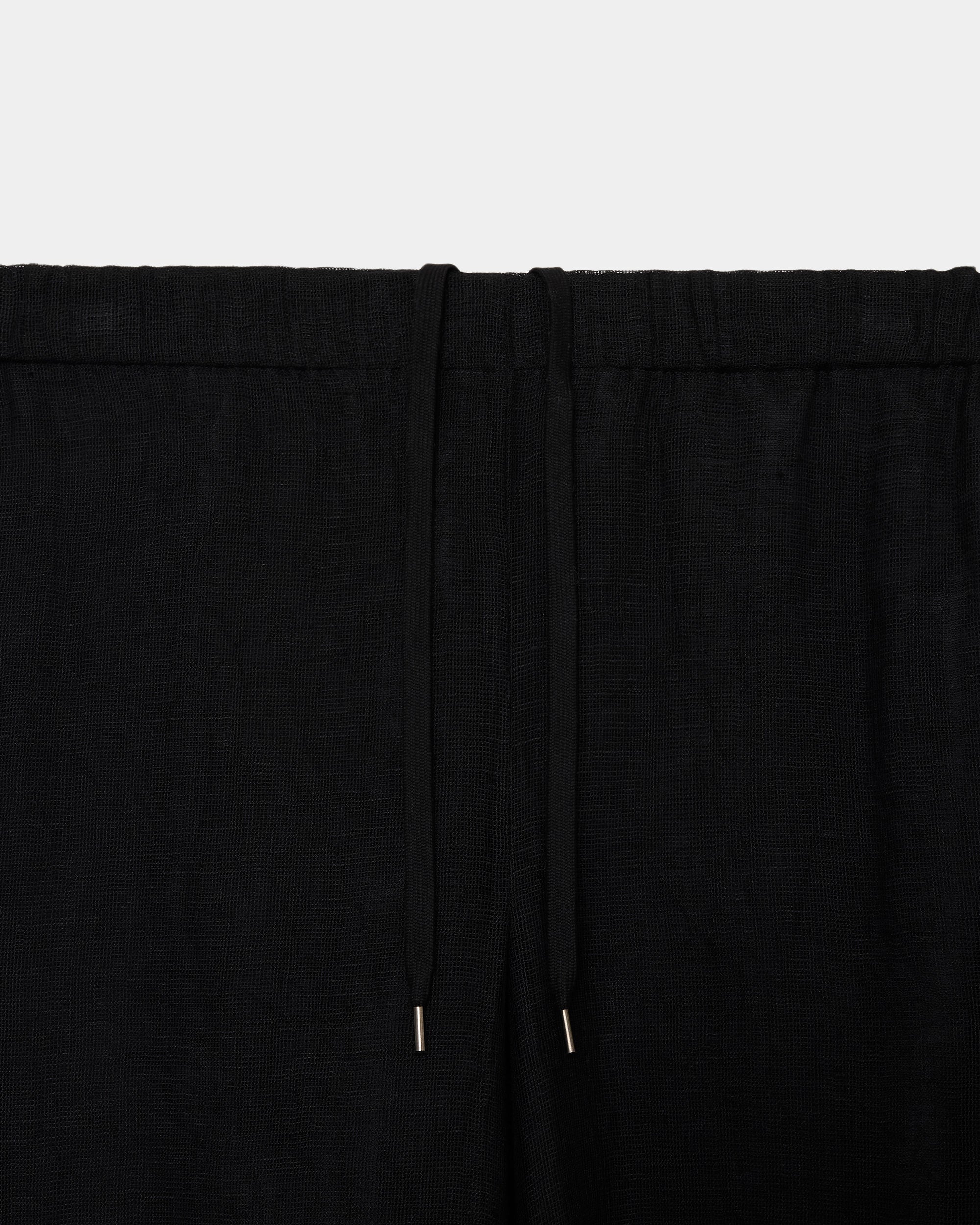 リネンメッシュ / メッシュショーツ, Black