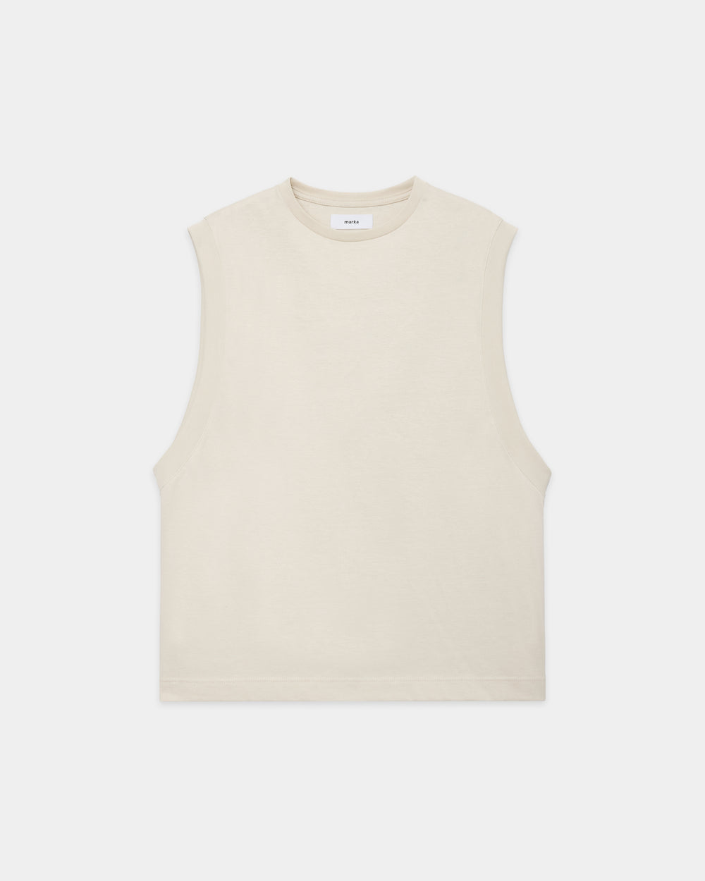 20//1 RECYCLE SUVIN ORGANIC COTTON KNIT VEST, Off White