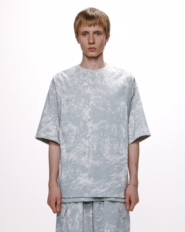 20//1 RECYCLE SUVIN ORGANIC COTTON KNIT VEST, White Camo
