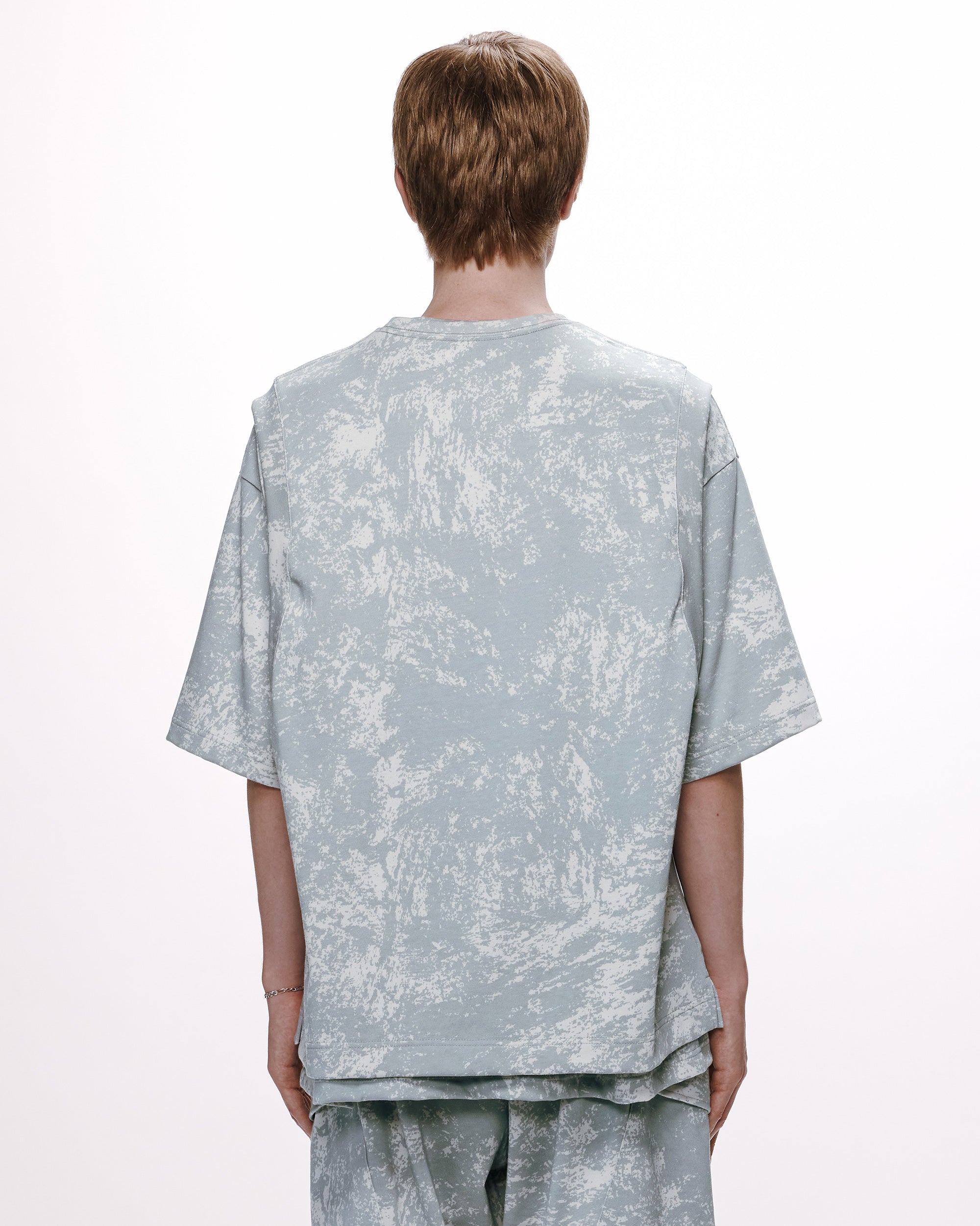 20//1 RECYCLE SUVIN ORGANIC COTTON KNIT VEST, White Camo