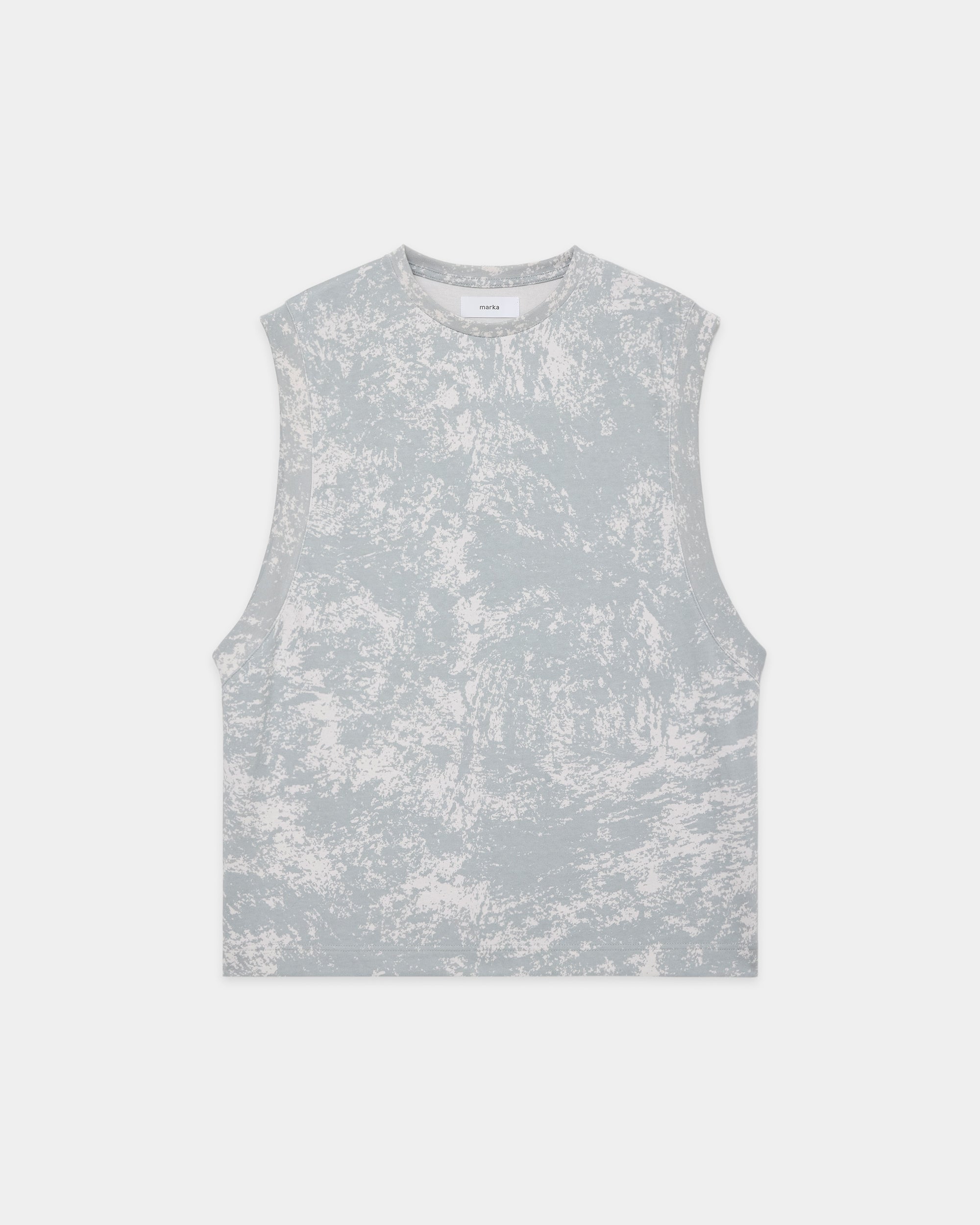 20//1 RECYCLE SUVIN ORGANIC COTTON KNIT VEST, White Camo