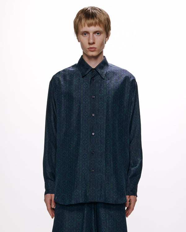 8匁シルク羽二重 / シルクシャツ, Damask