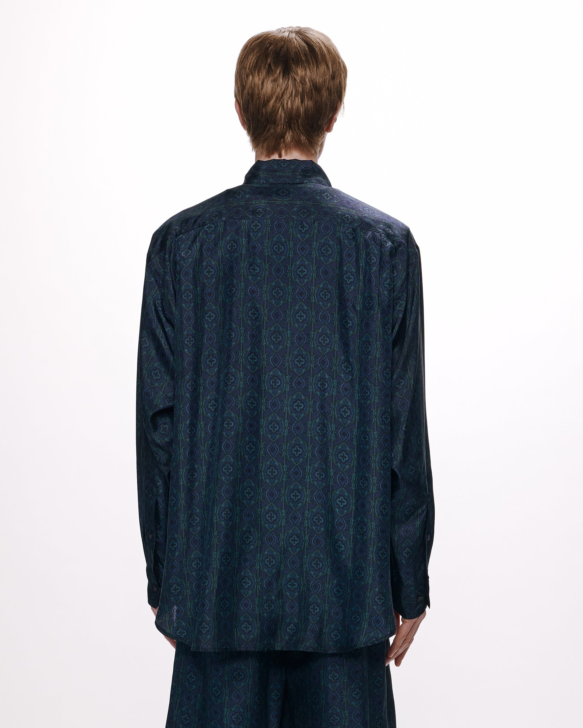 8匁シルク羽二重 / シルクシャツ, Damask
