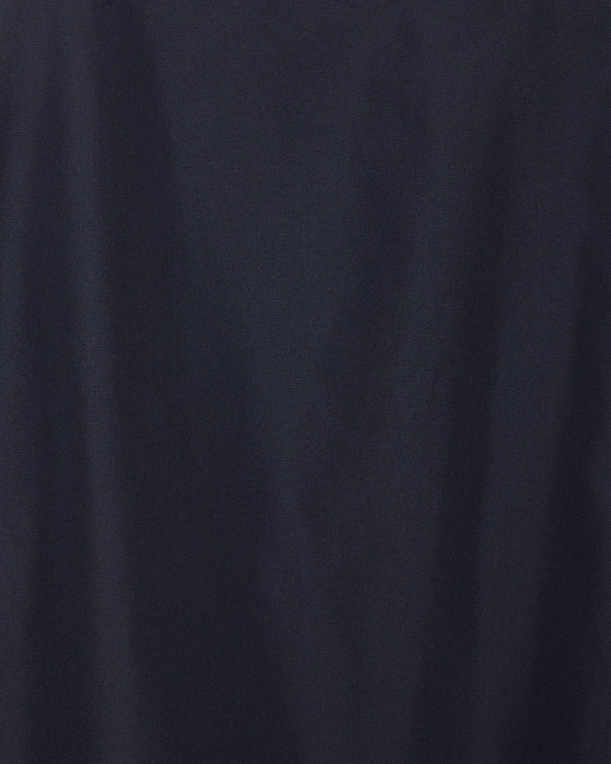 RECYCLED POLYESTER×SILK TAFFETA KNEE TUCK PANTS, Navy