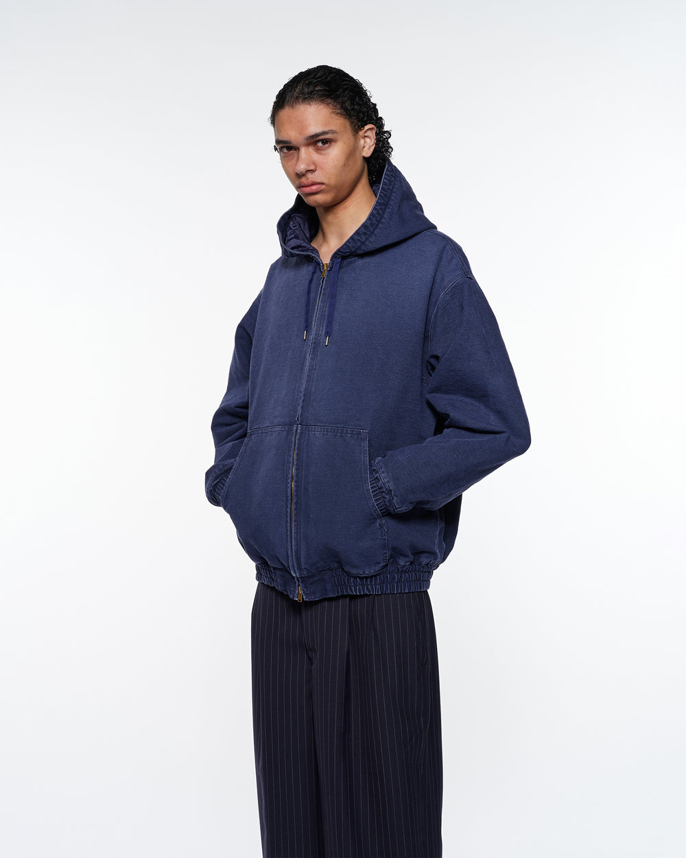 ORGANIC COTTON DUCK WORKERS PARKA, Navy