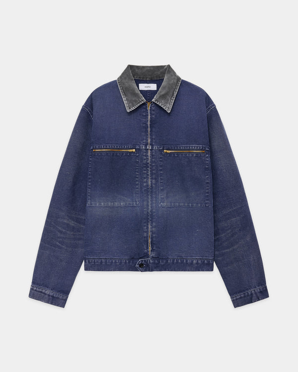 オーガニックコットンダック / メカニックジャケット, Navy