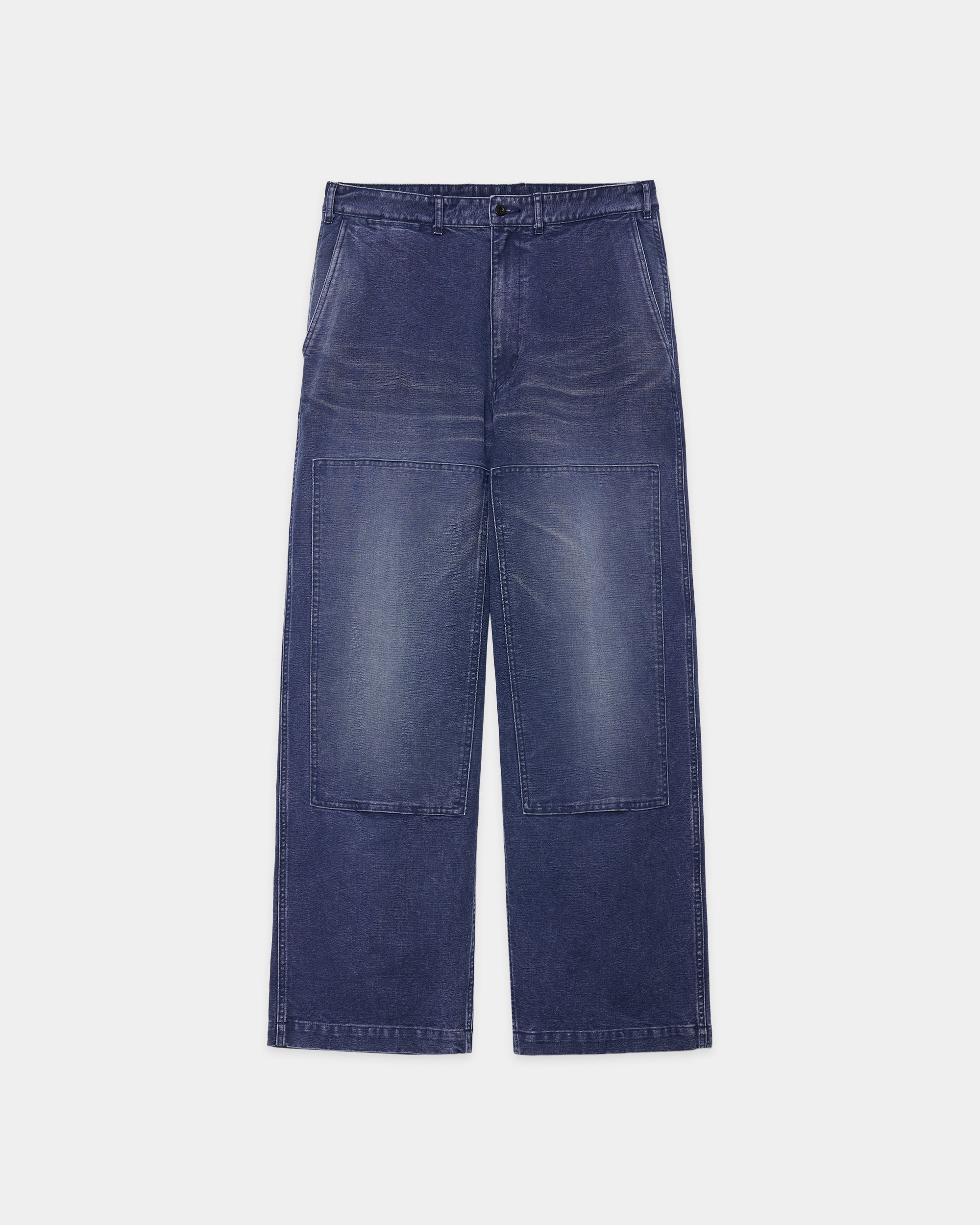 オーガニックコットンダック / ダブルニーパンツ, Navy
