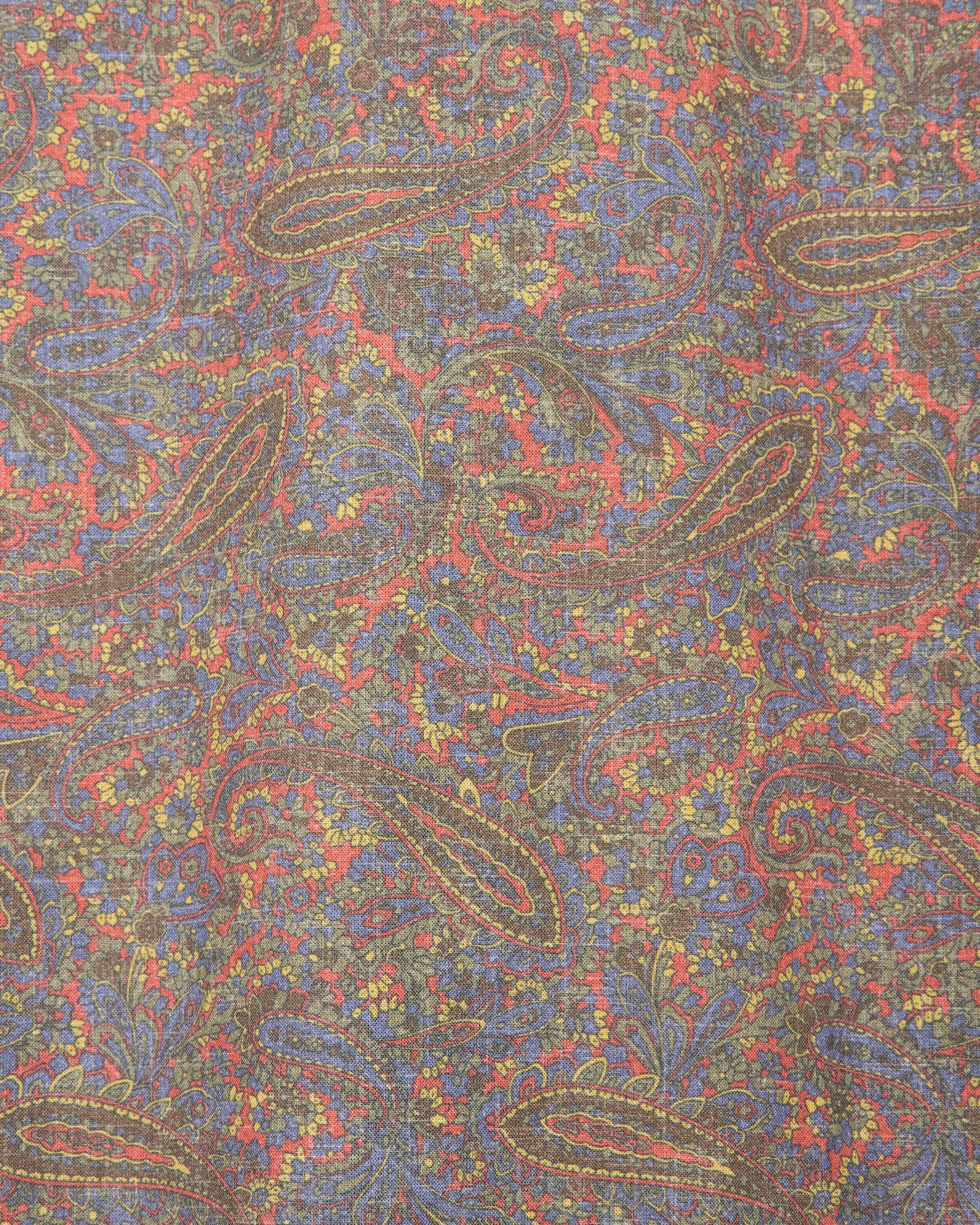 オーガニックコットンクロス / オフィサーシャツ, Paisley