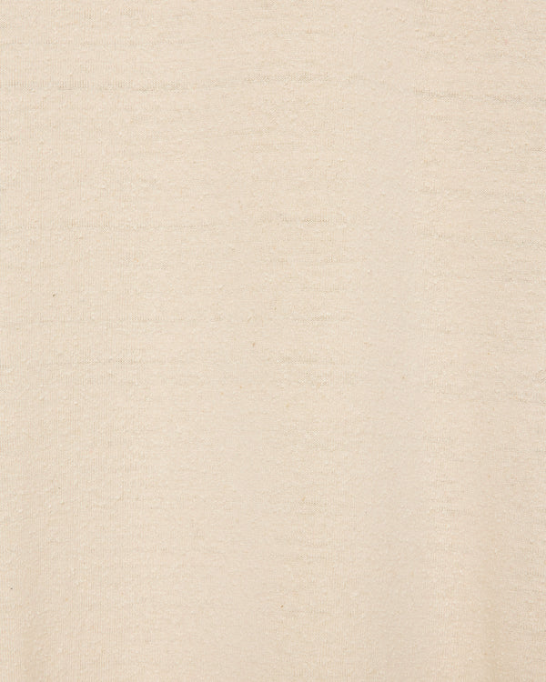 NOIL SILK KNIT BALL GAMES THREE-QUARTER SLEEVE TEE, Ivory