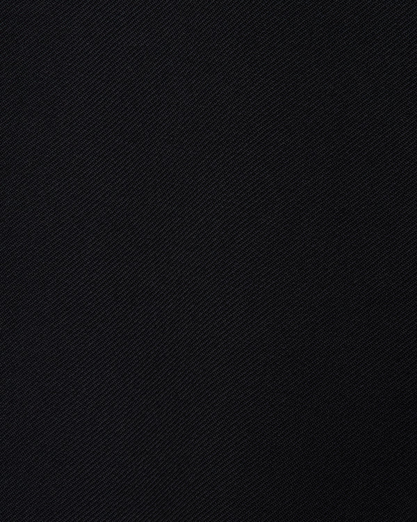 RECYCLED POLYESTER NON-MULESED WOOL GABARDINE REGULAR STRAIGHT TROUSERS, Black