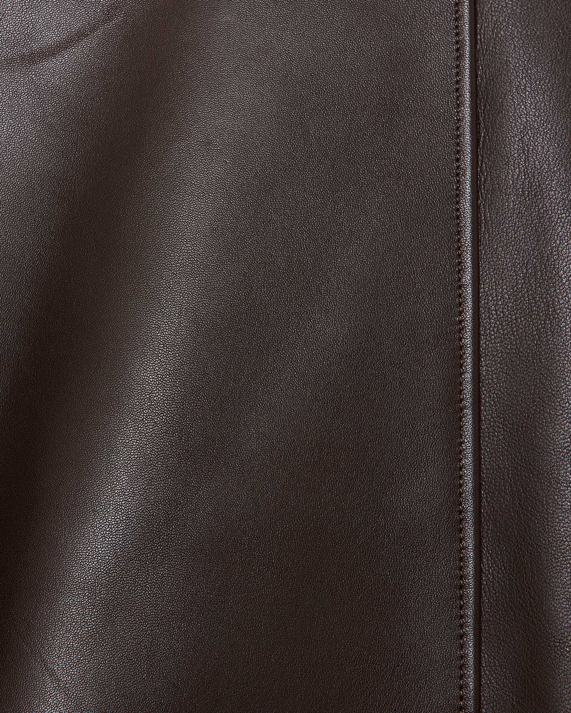 Sheep Leather Leather Flight Jacket, Brown