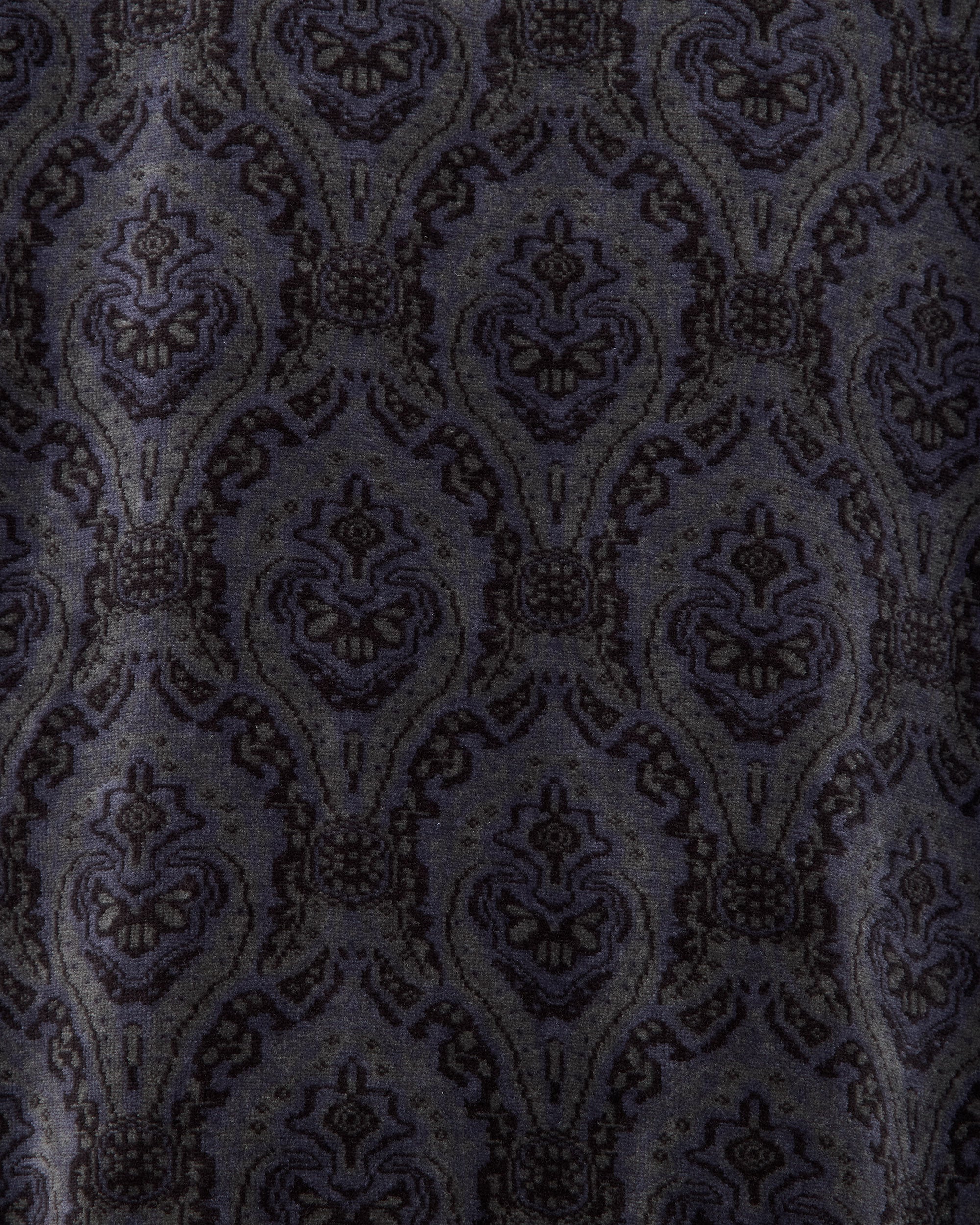 オーガニッコットンベロアジャカード / ハーフジップトラックジャケット, Wall Cloth