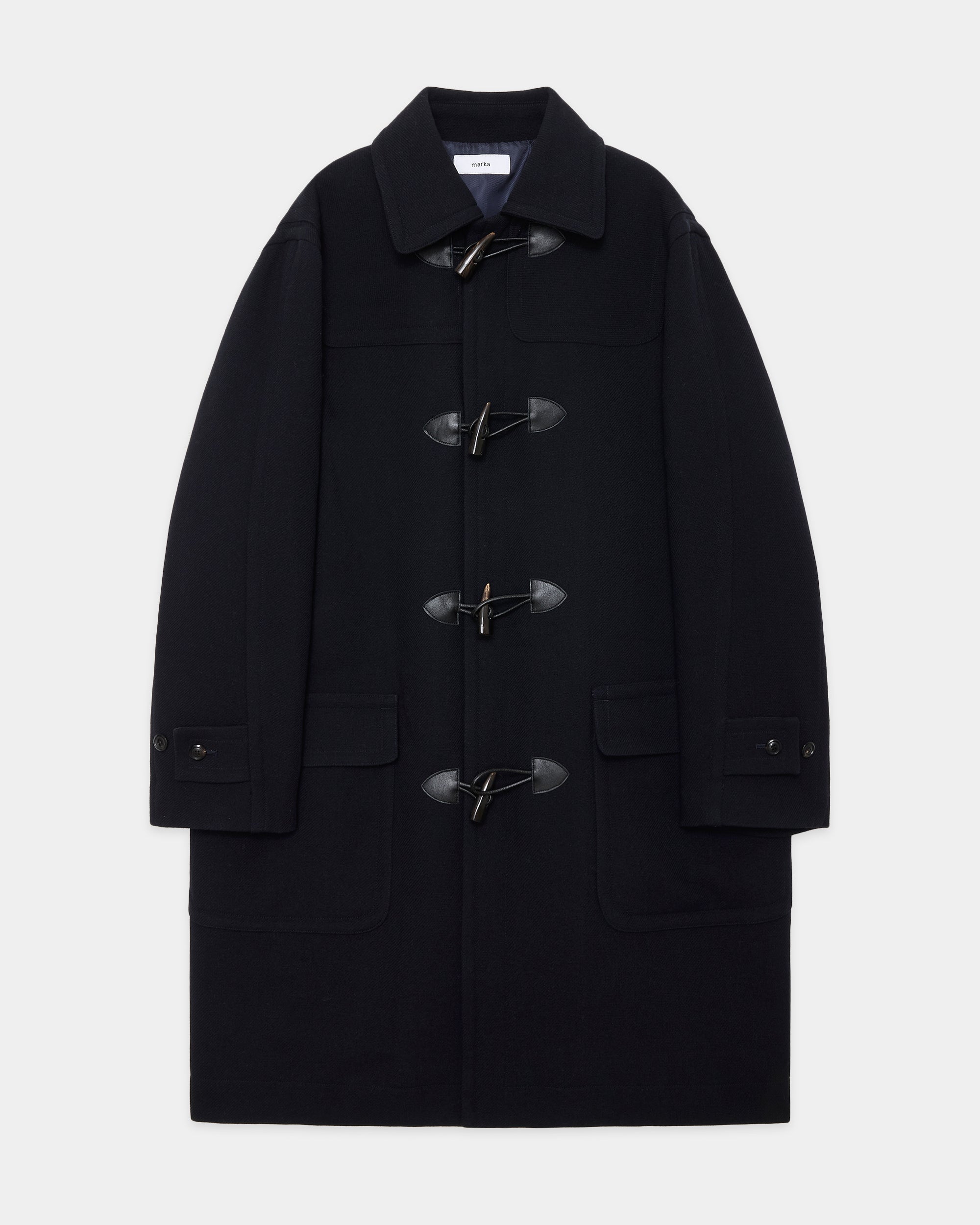 ウールヴィンテージダブルクロス / ダッフルコート, Dark Navy