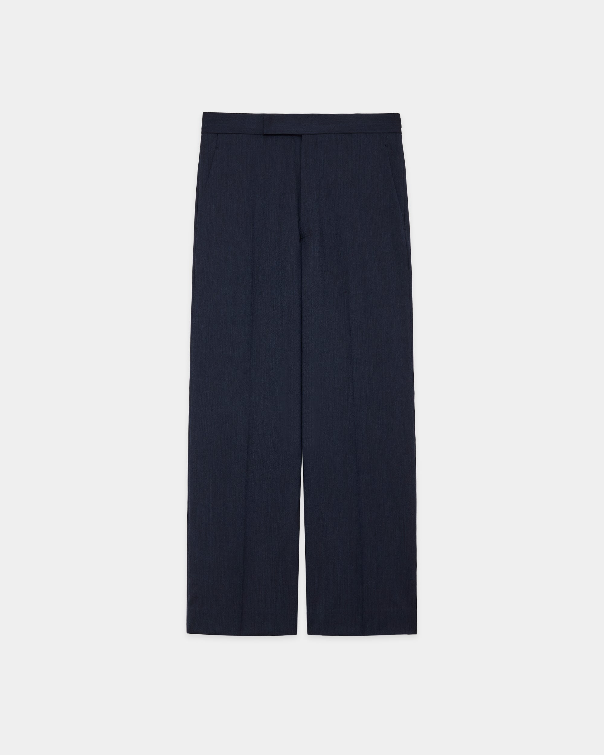ウールトロピカルメランジ / レギュラーストレートトラウザーズ, Dark Navy