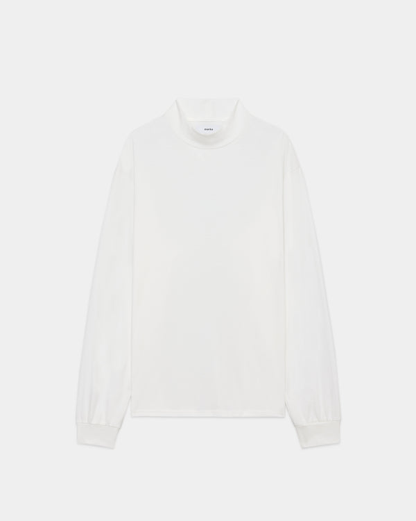 オーガニックコットンスムース / モックネック, White