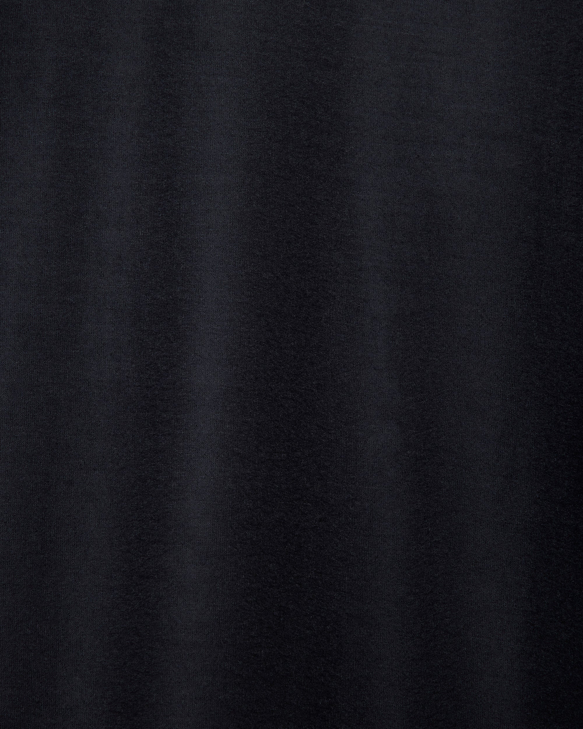 Super 140S Wool Knit Half Zip Stand Collar, Black