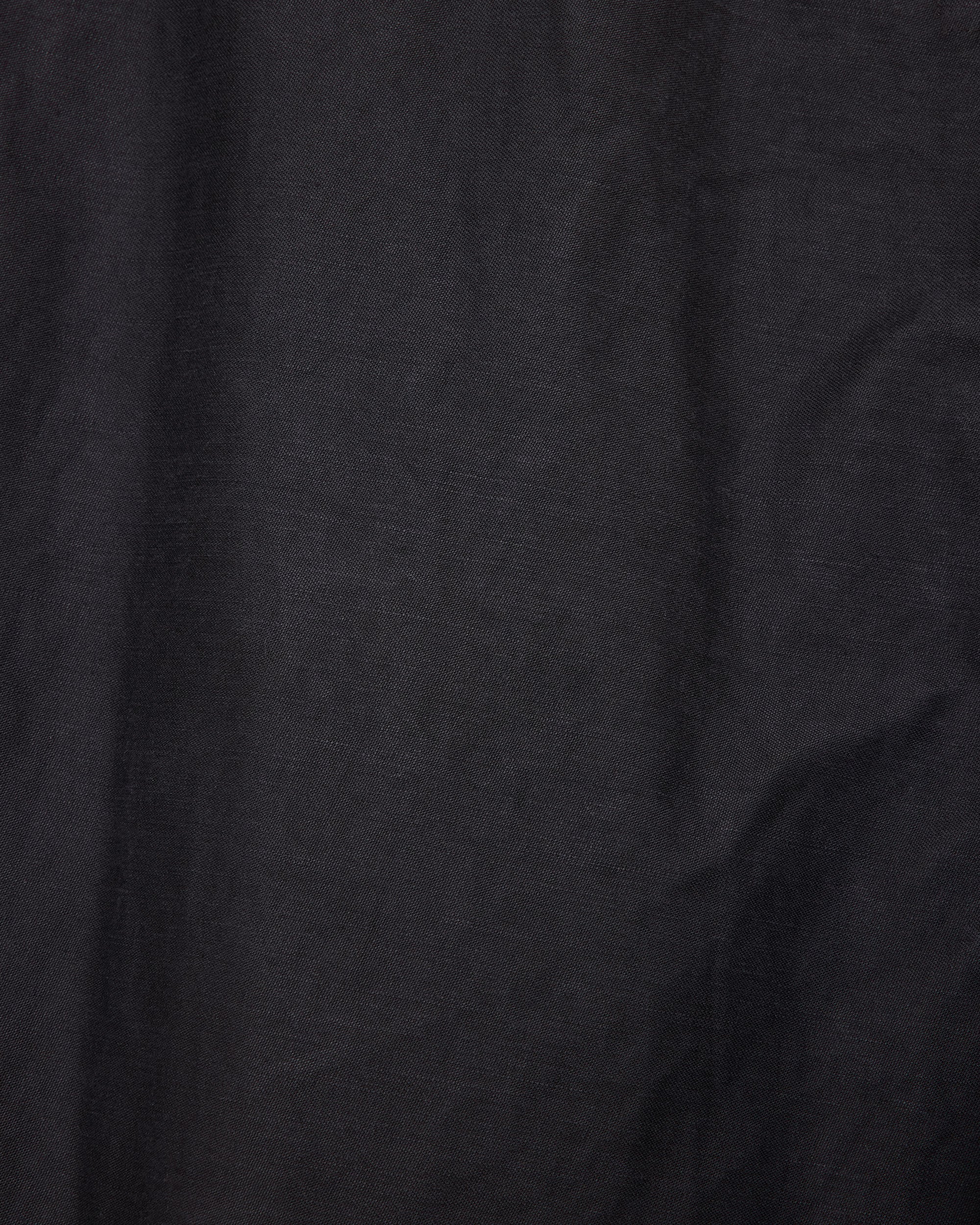 オーガニックコットンバックサテン / ワイドオーバーパンツ, Black