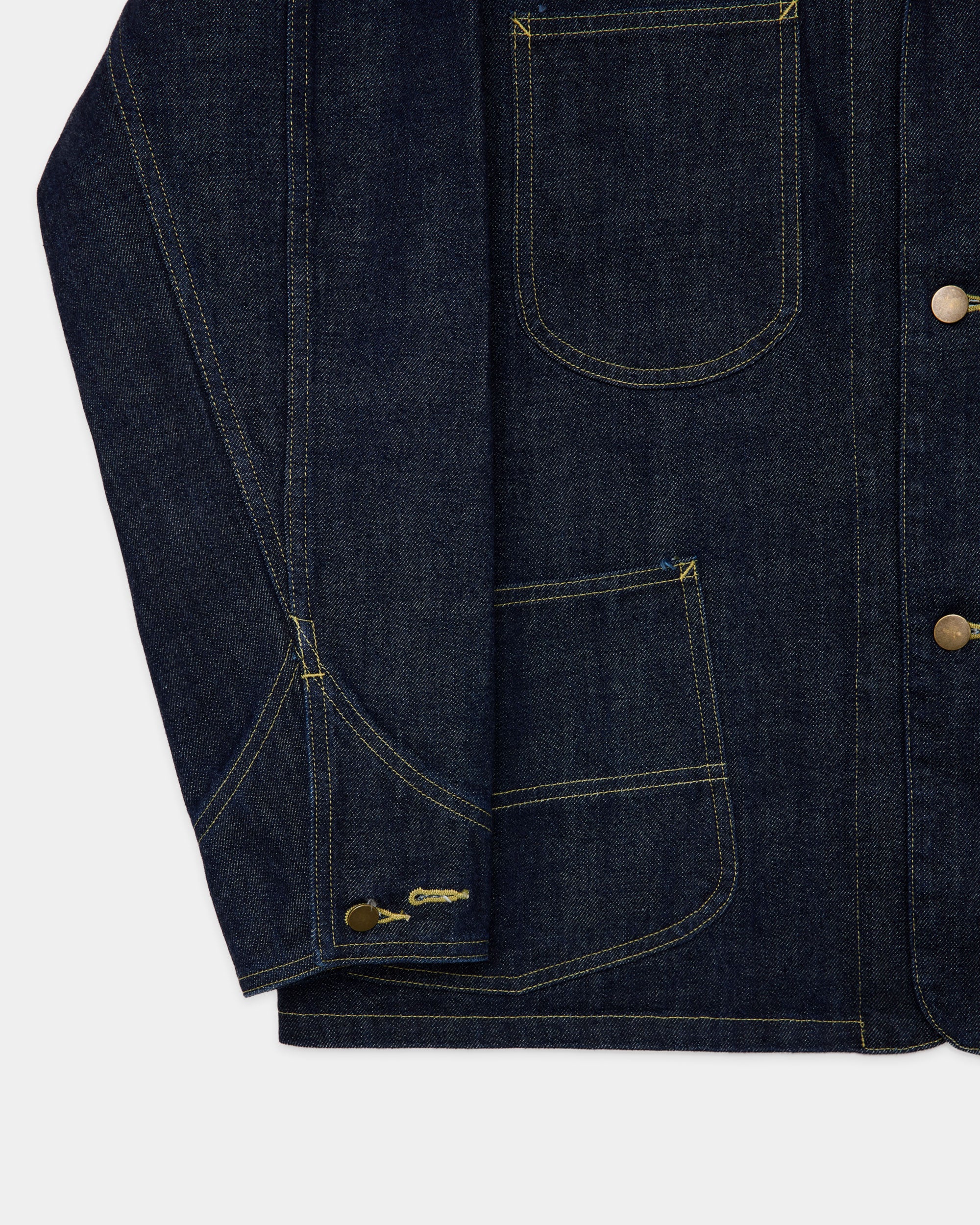 【PARKING別注】 オーガニックコットン 13.5oz セルビッチデニム / カバーオールジャケット, Indigo