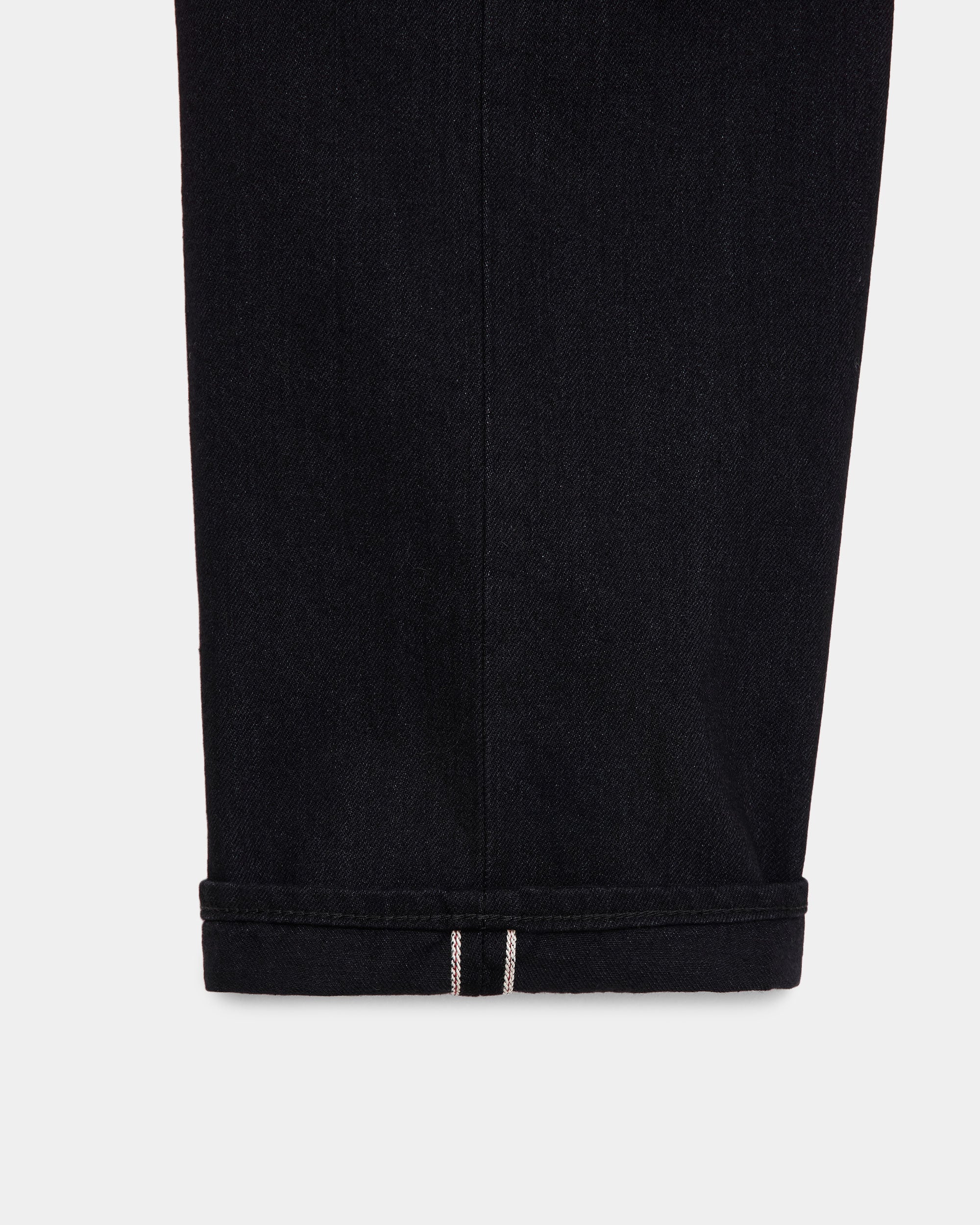 Organic Cotton 13.5Oz Selvedge Denim Parking-Cocoon Fit Jeans, Black