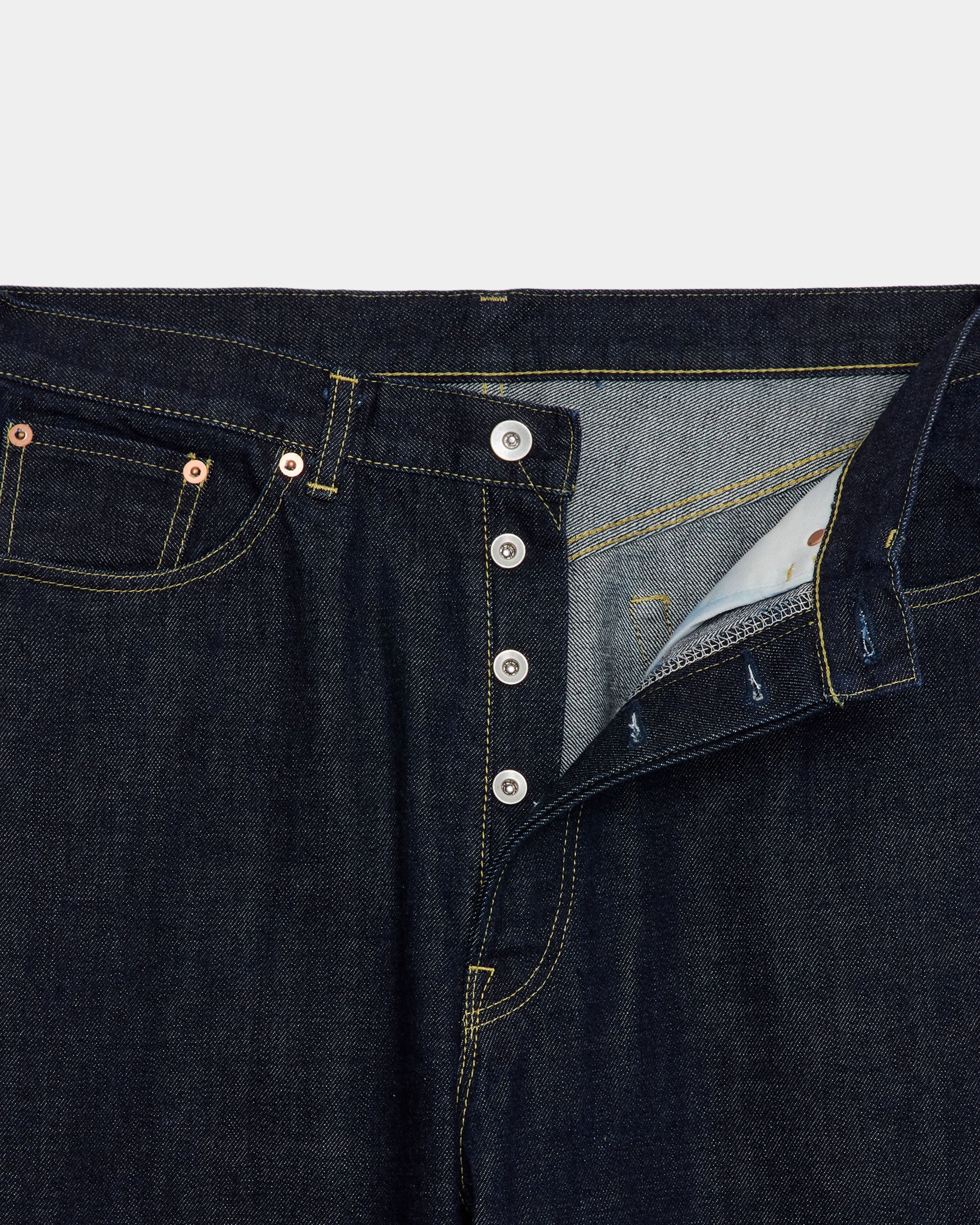 Organic Cotton 13.5Oz Selvedge Denim Parking-Cocoon Fit Jeans, Indigo
