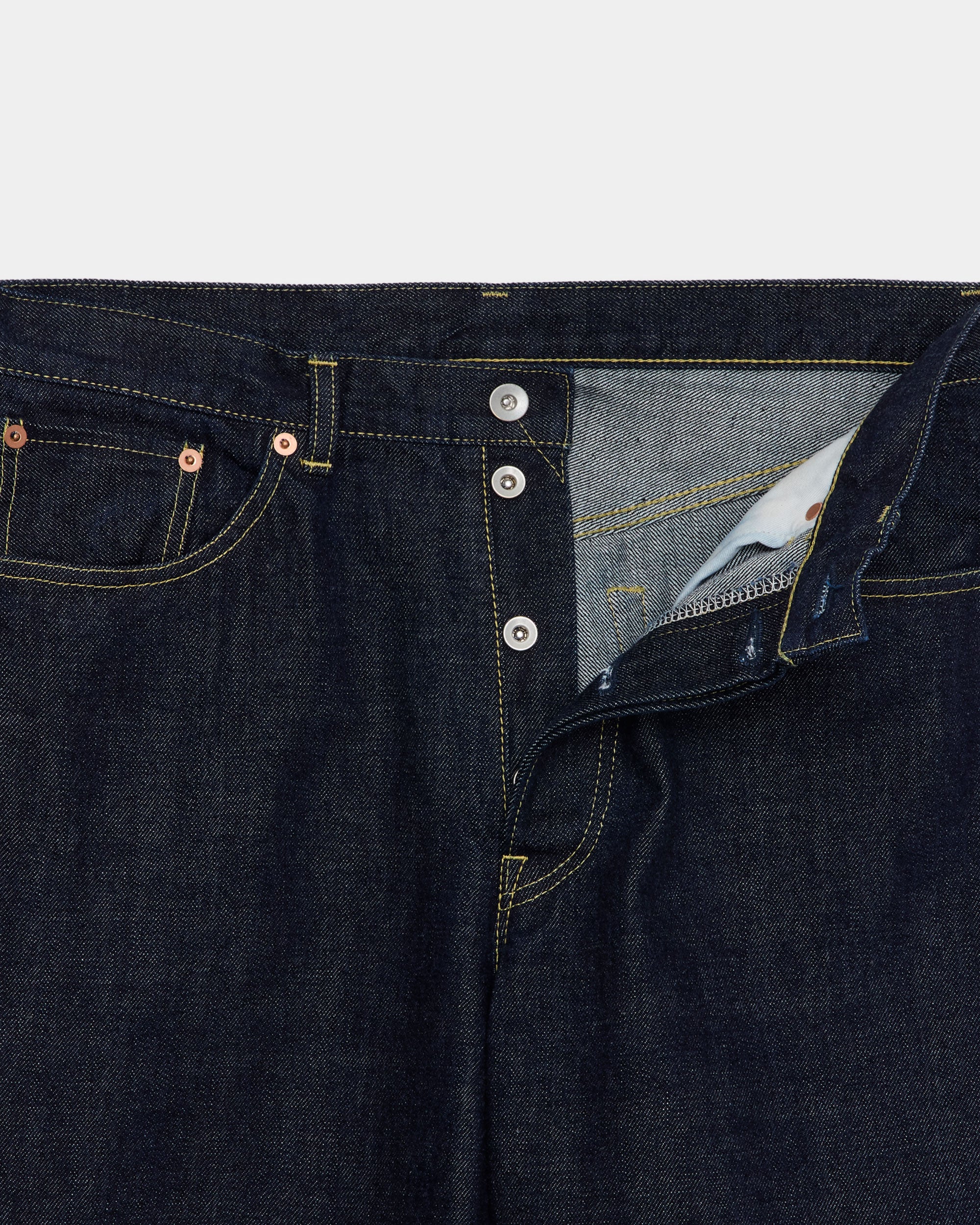 Organic Cotton 13.5Oz Selvedge Denim Parking-New Regular Fit Jeans, Indigo