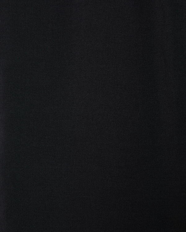 Recycled Polyester High Twisted Tropical Parking-Wide Leg Easy Pants, Black