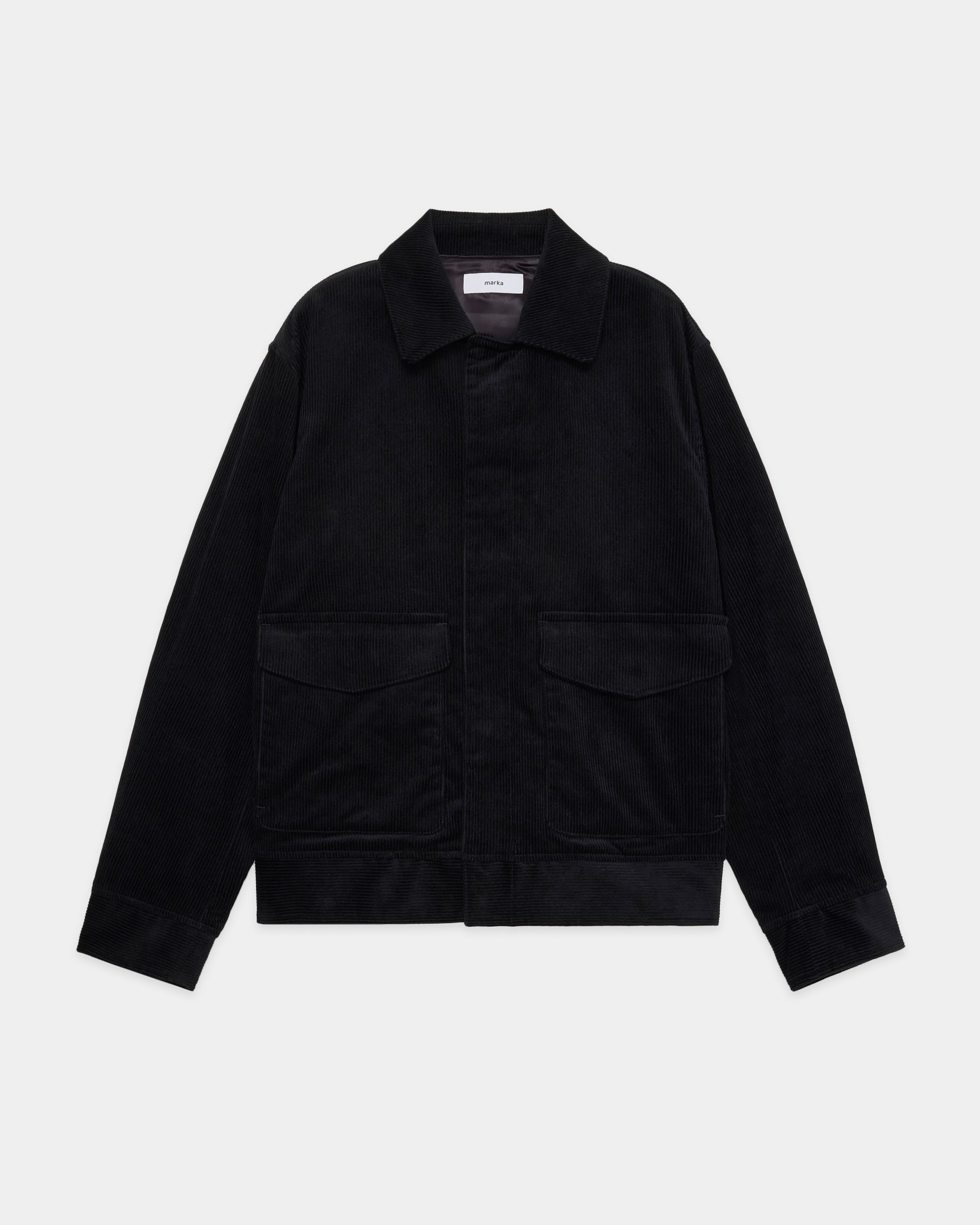 【STUDIOUS別注】 オーガニックコットン 8Wコーデュロイ /  フライトジャケット, Black