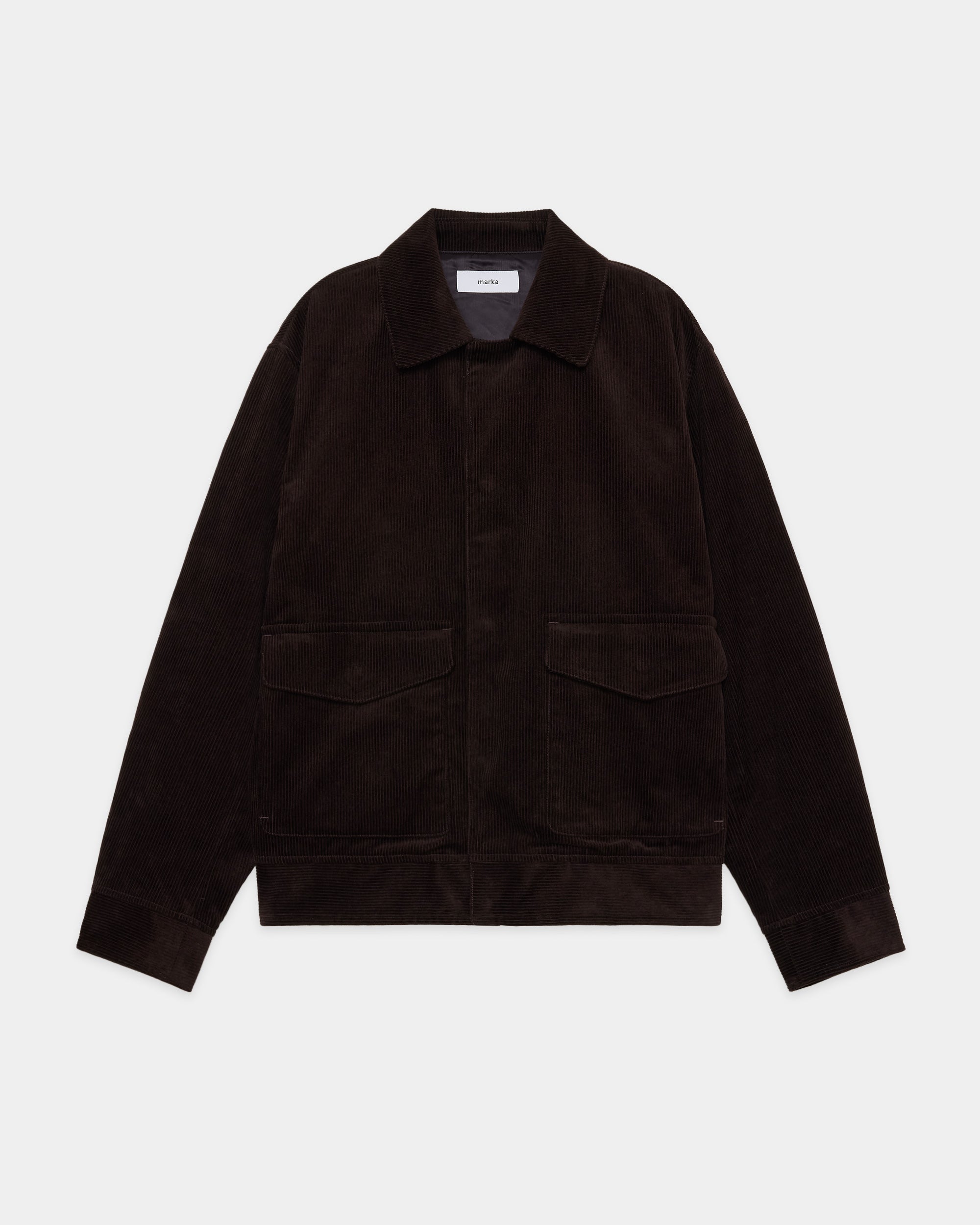 【STUDIOUS別注】 オーガニックコットン 8Wコーデュロイ /  フライトジャケット, Brown