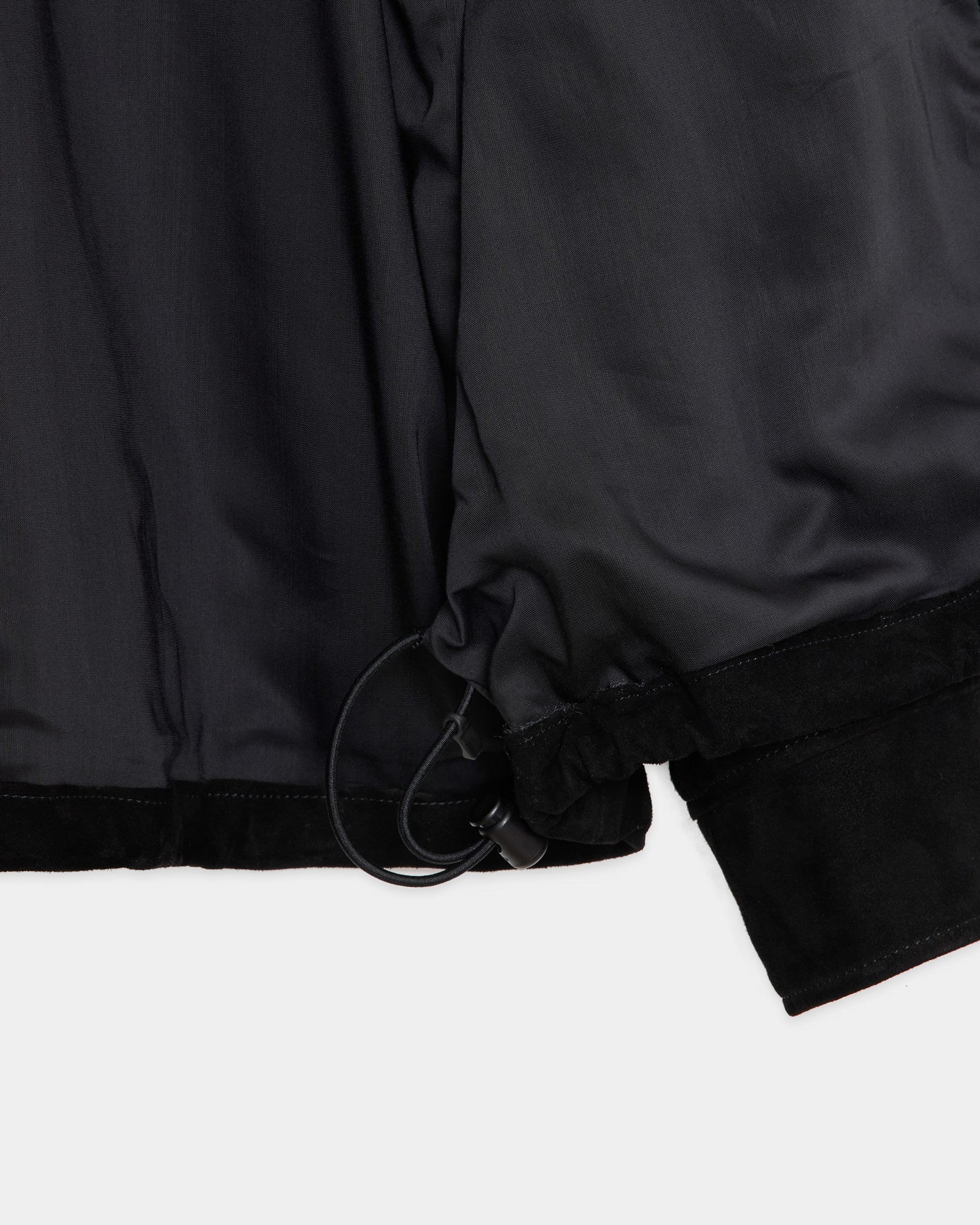 ゴートスエード / スエードコーチジャケット, Black