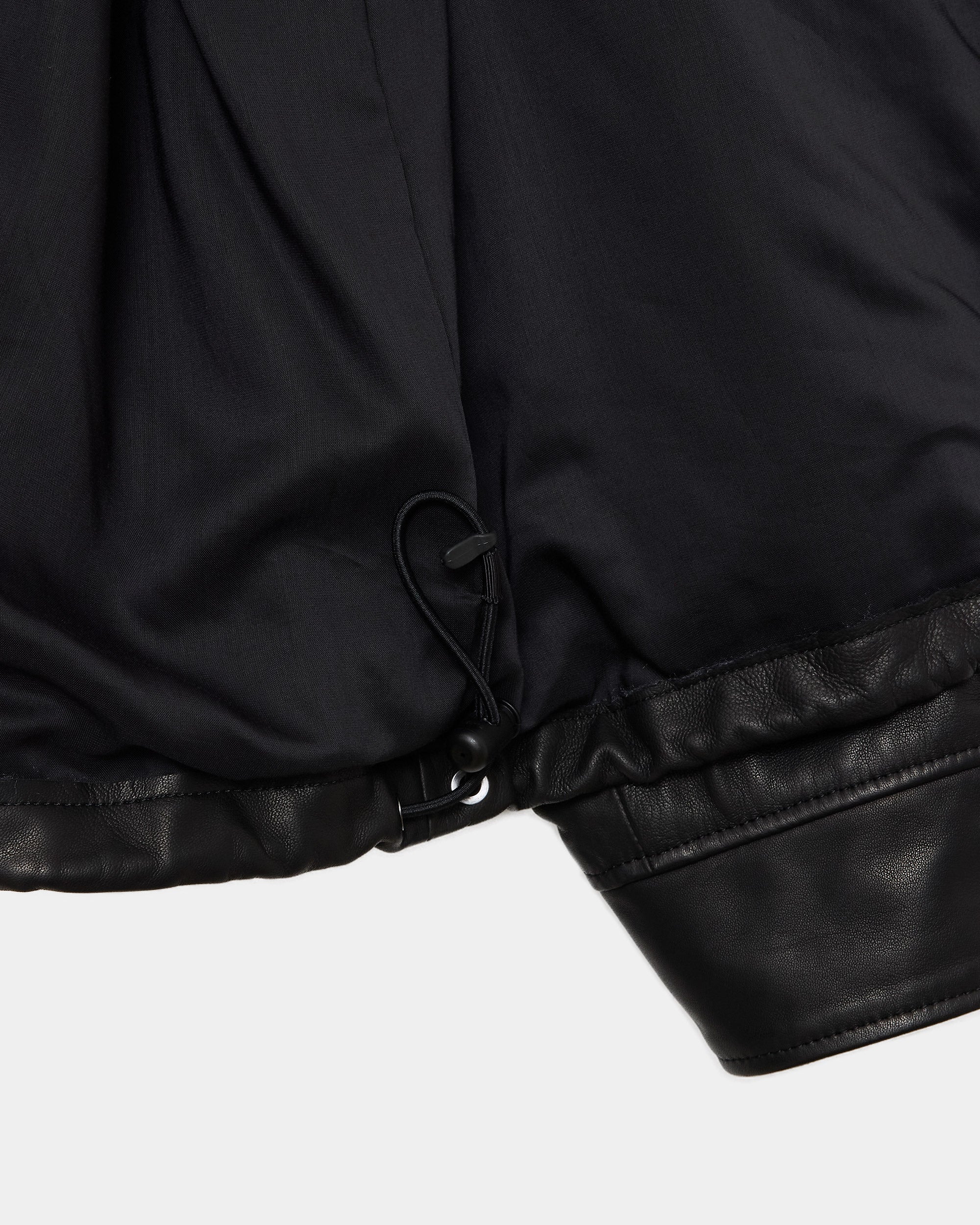 シープレザー / レザーコーチジャケット, Black