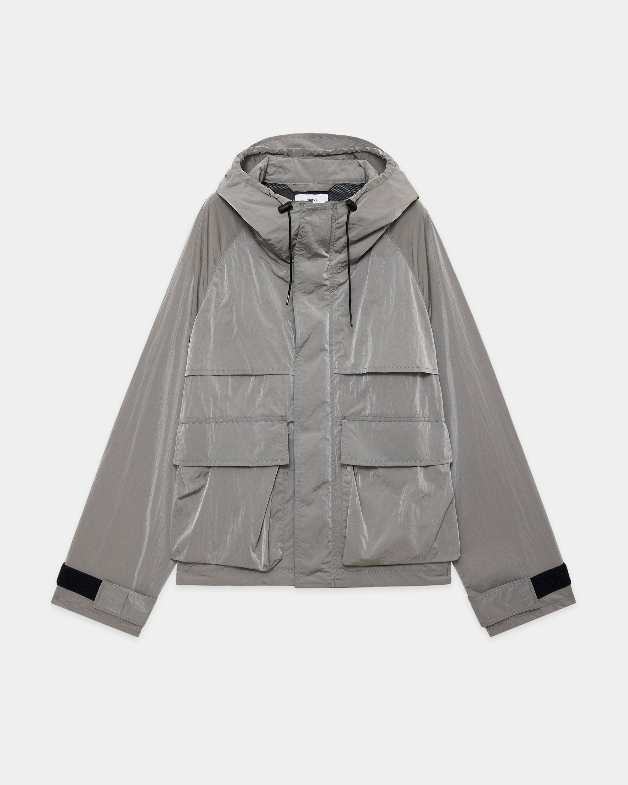 リサイクルナイロンシャンブレータフタ / フィールドパーカー, Gray