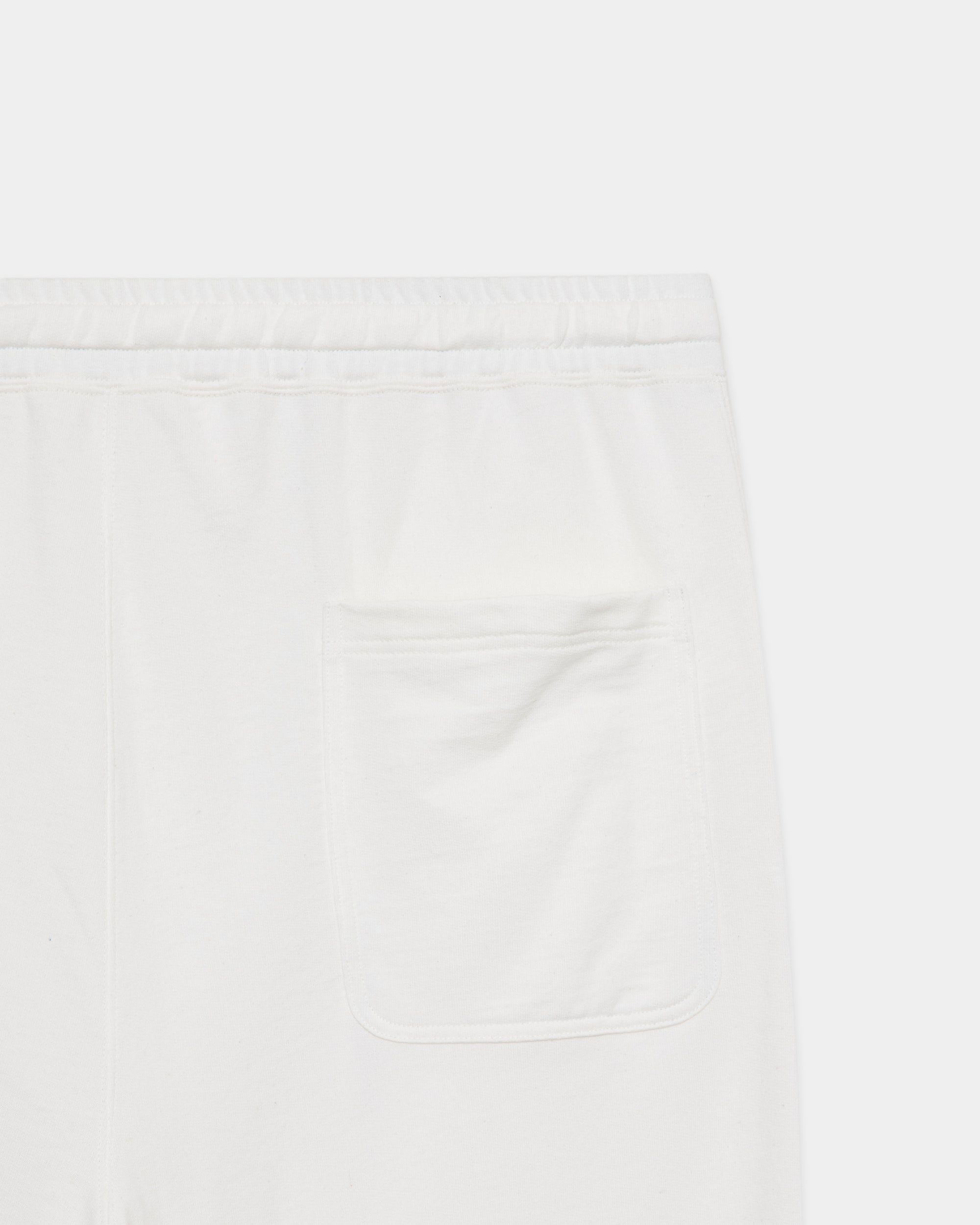 オーガニック超長綿空紡インレイ / ワイドクロップドショーツ, White