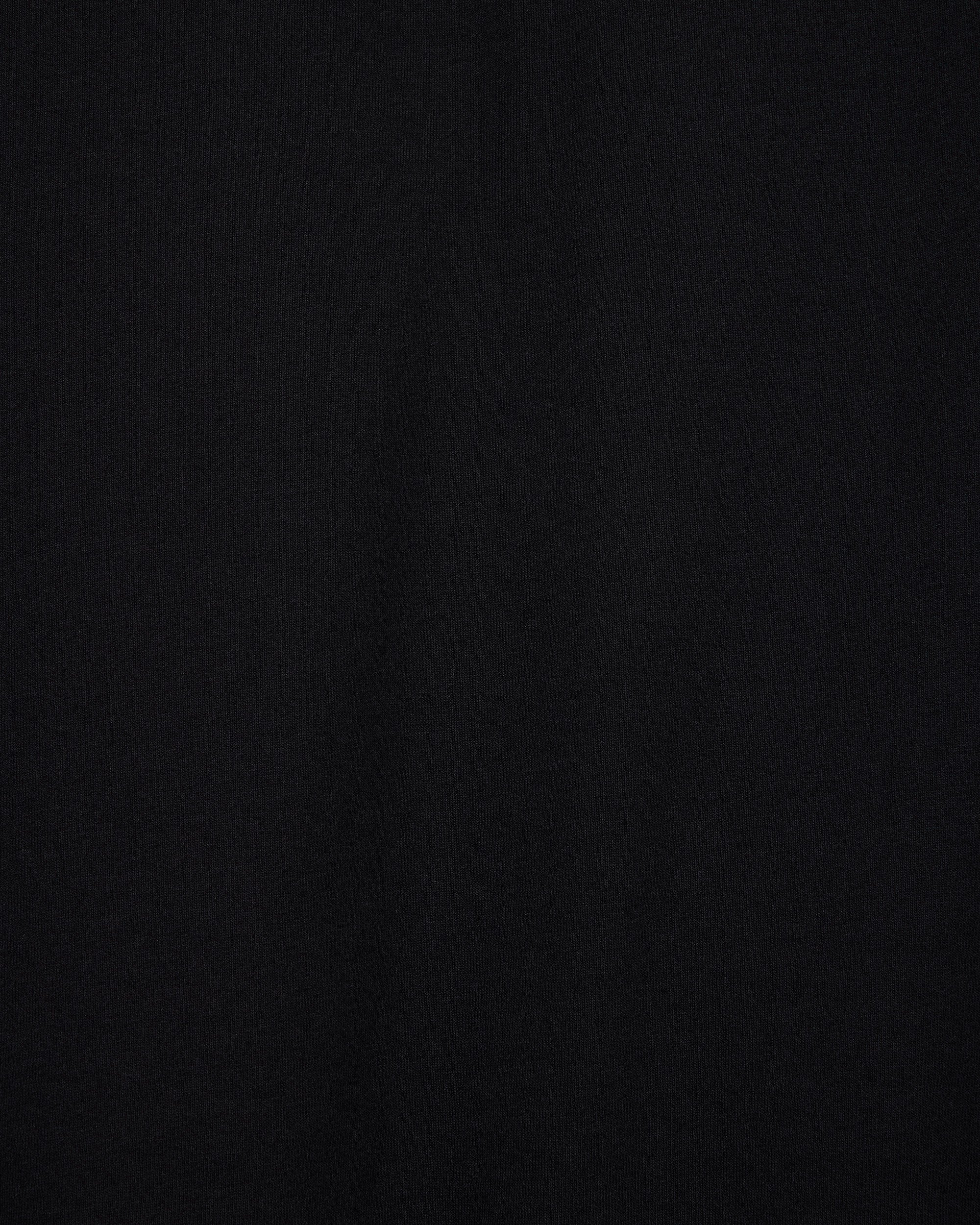 オーガニック超長綿空紡インレイ / ワイドクロップドショーツ, Black