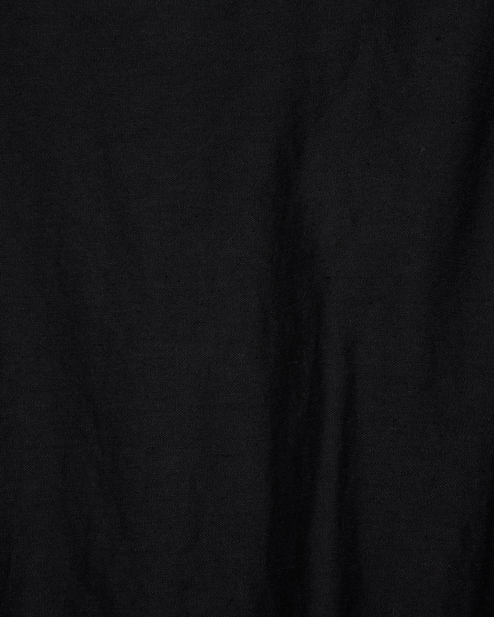 リネンオーガニックコットンシルクライトモールスキン / ワイドオーバーパンツ, Black