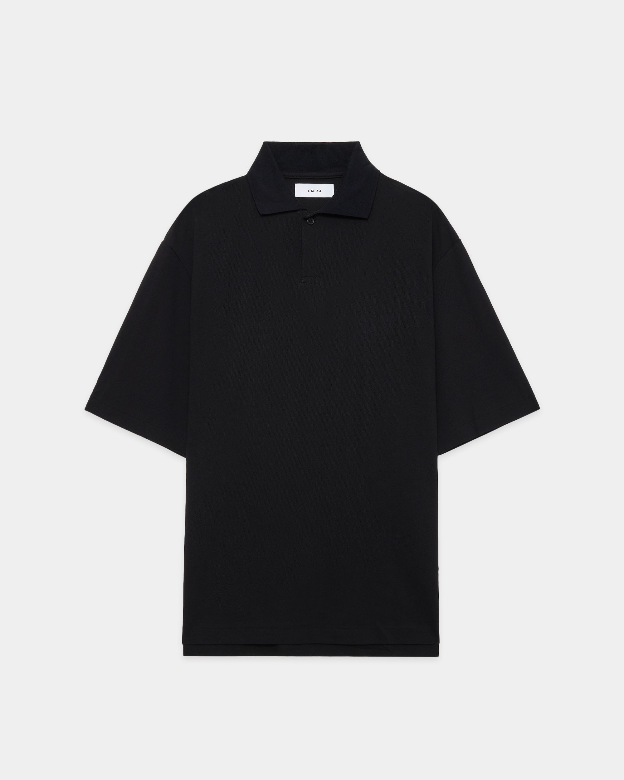 オーガニックコットン強燃ドライカノコ / ワンボタンTeeS/S, Black