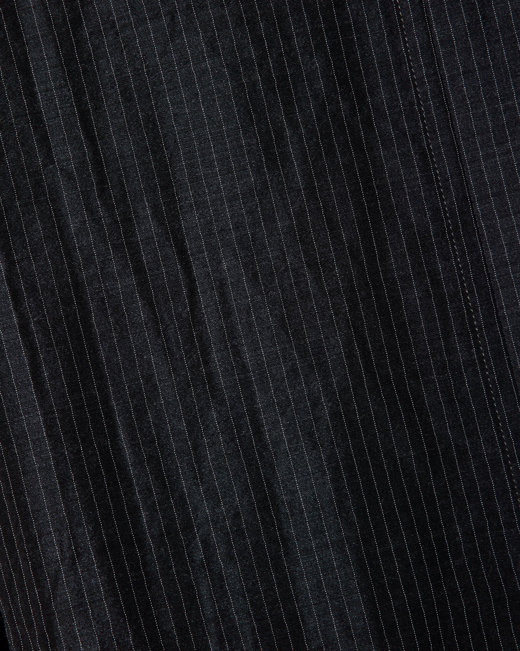 ウールシルクフェザークロス / ストロールアラウンドジャケット, Top Charcoal Stripe