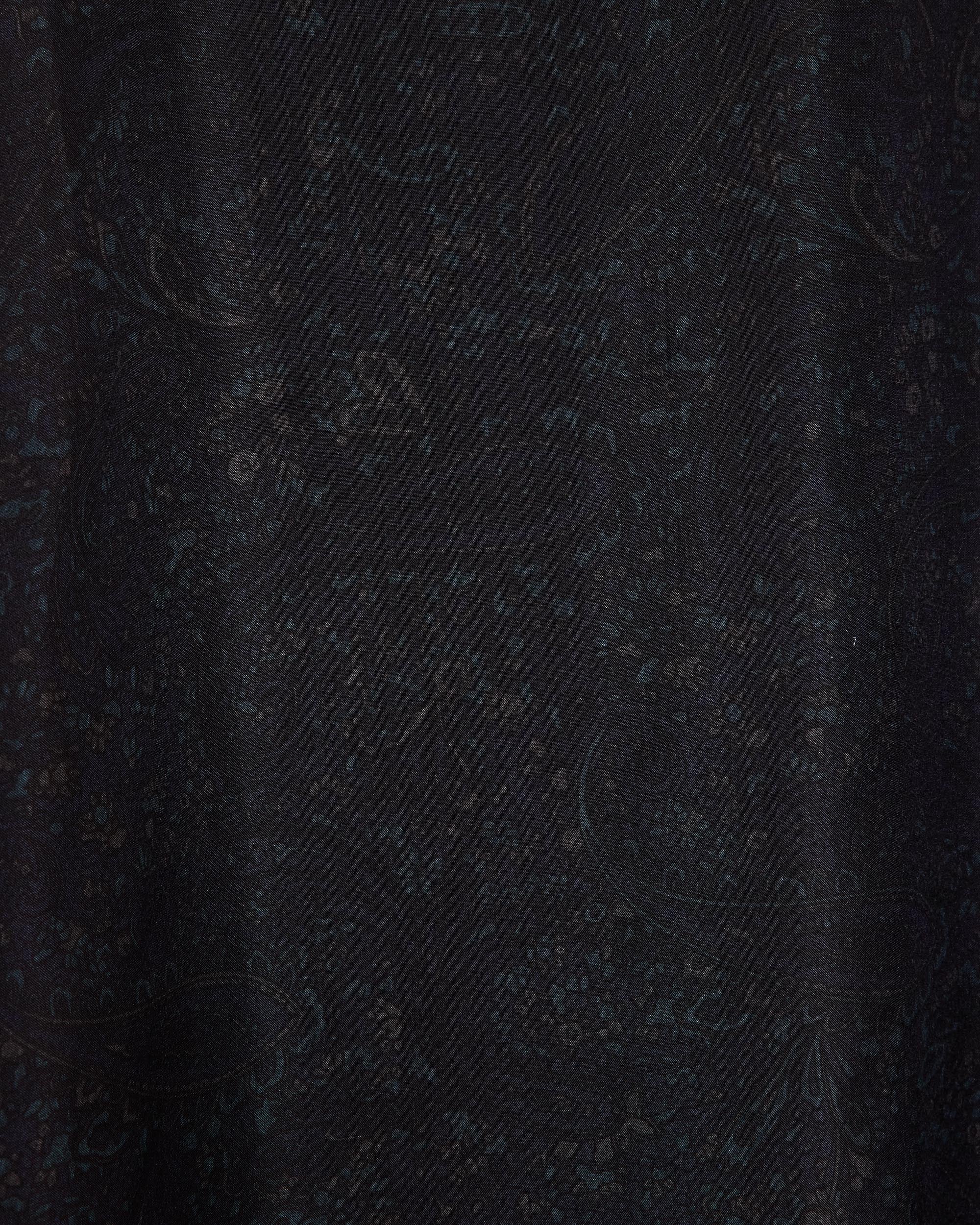 8匁シルク羽二重 / シルクオープンカラーL/Sシャツ, Paisley