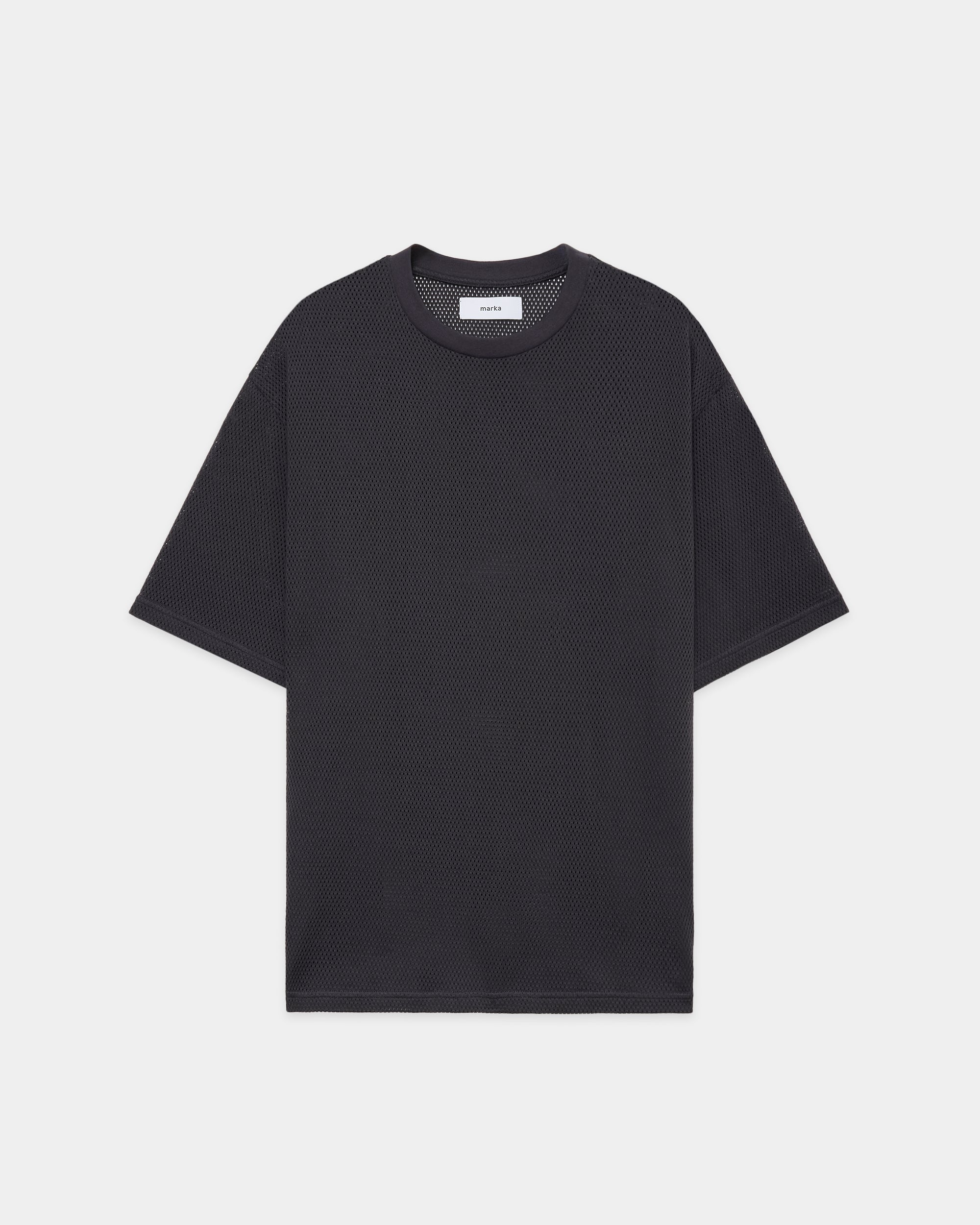 40/2 オーガニックコットンメッシュ / クルーネック Tee, Silver Gray