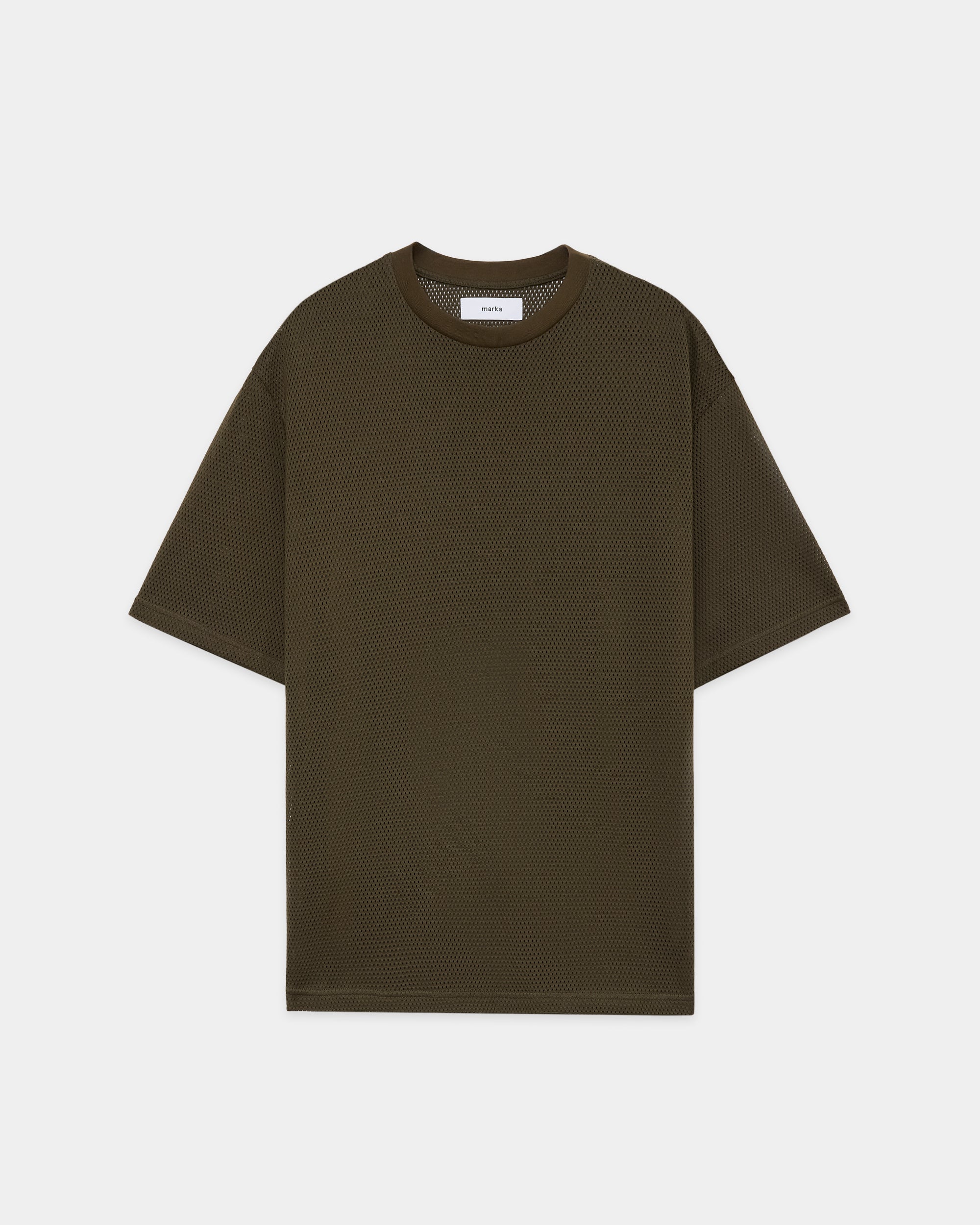 40/2 オーガニックコットンメッシュ / クルーネック Tee, Olive