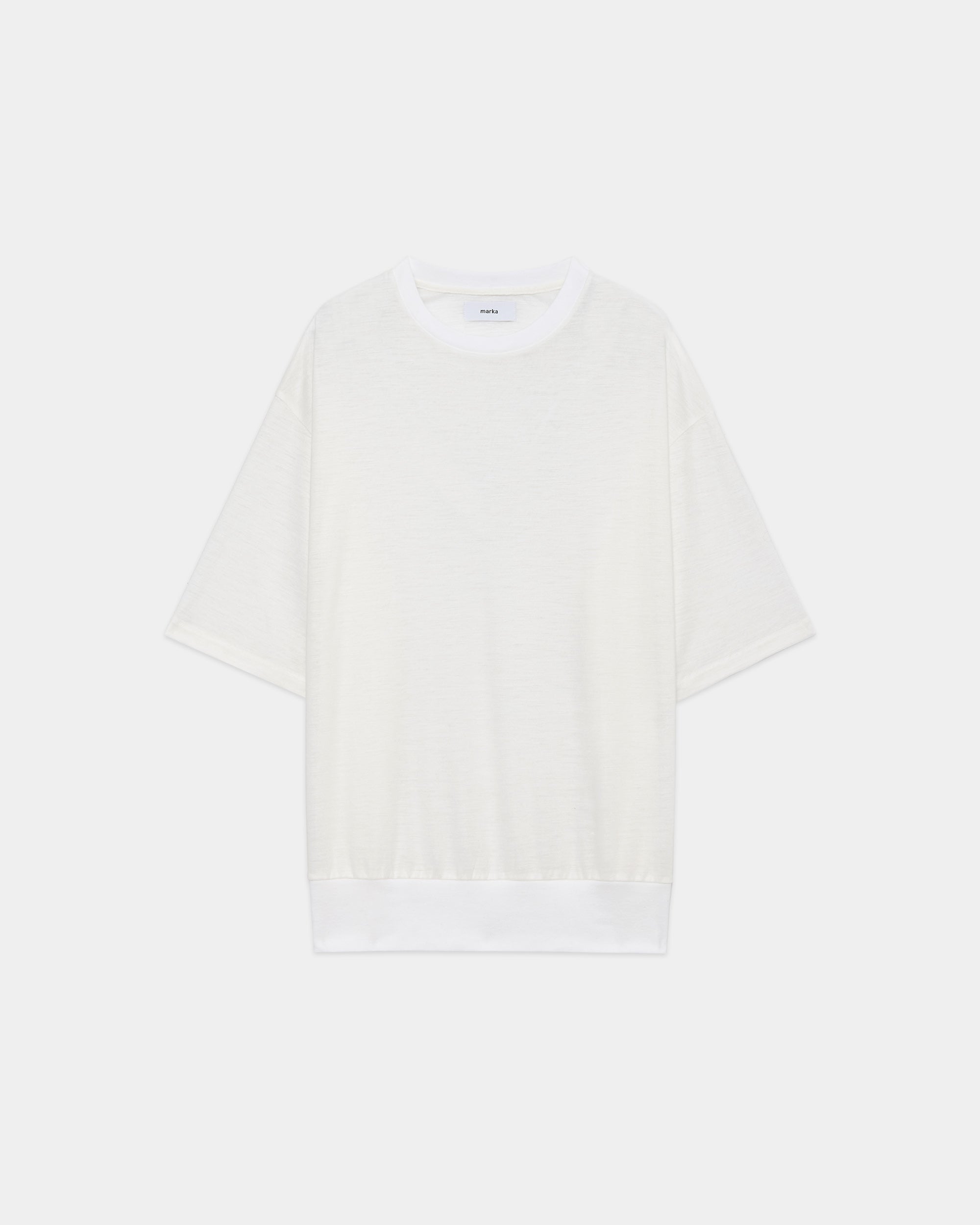 ラミー天竺 / ブラウジングTee, White
