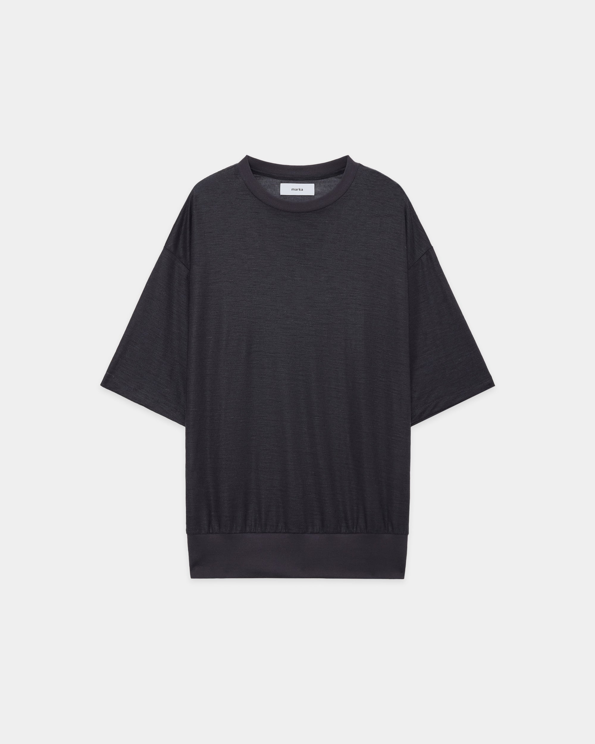 ラミー天竺 / ブラウジングTee, Silver Gray