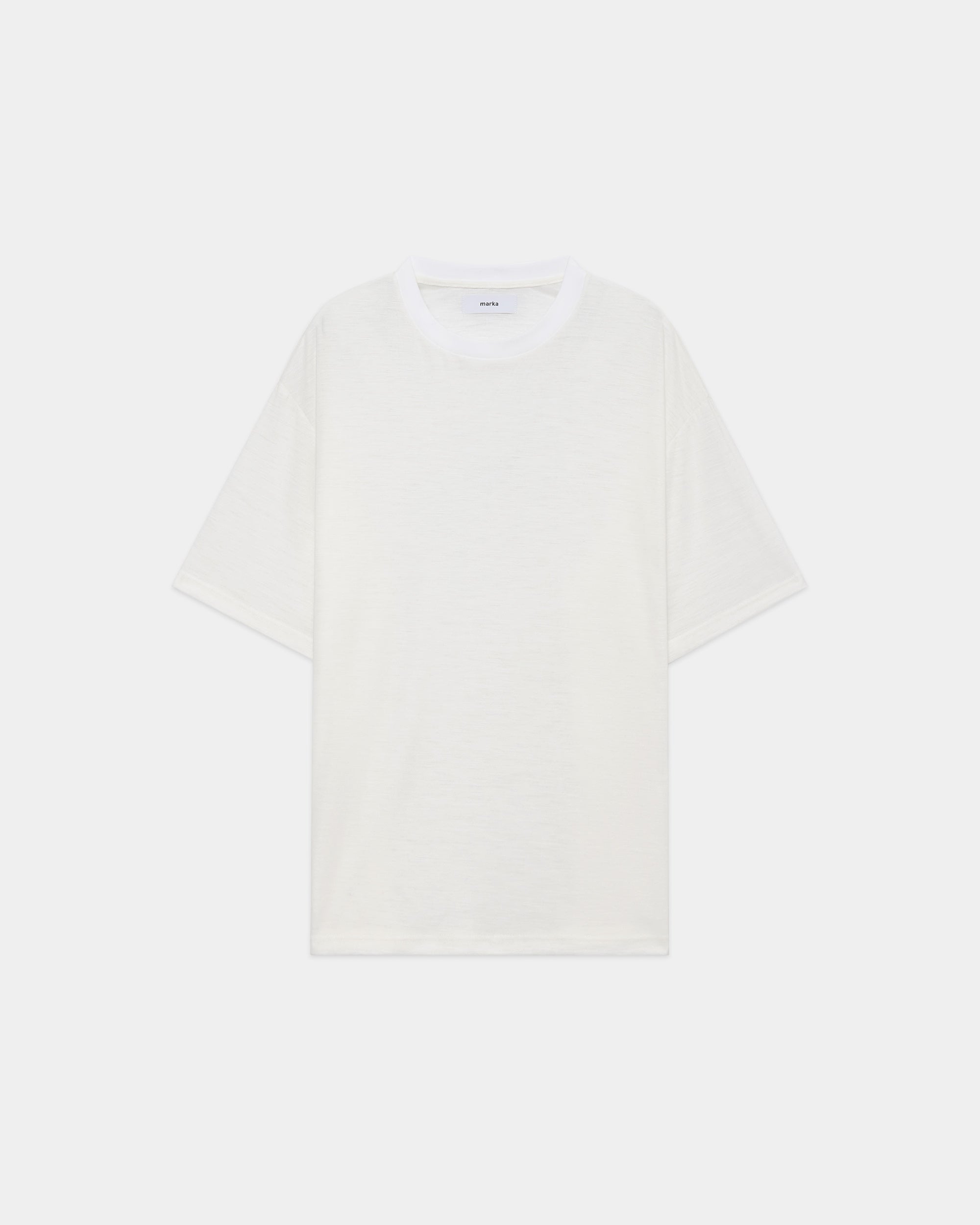 ラミー天竺 / クルーネックTee, White