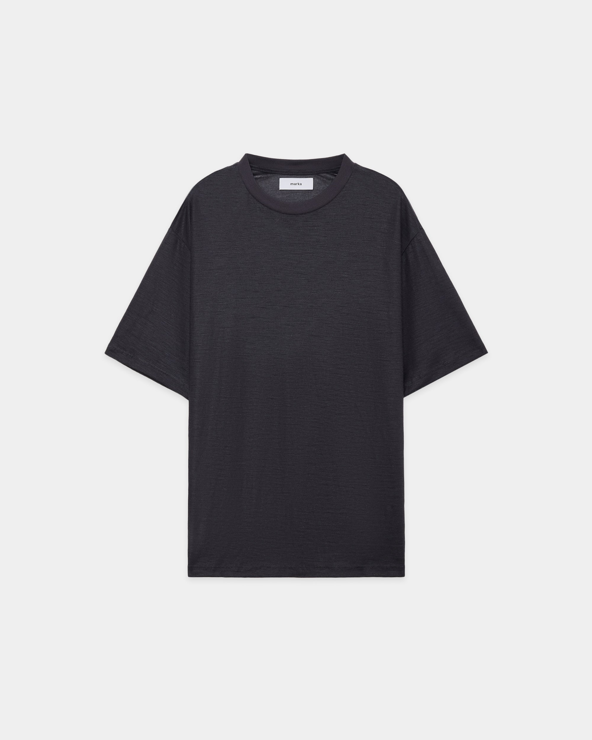 ラミー天竺 / クルーネックTee, Silver Gray