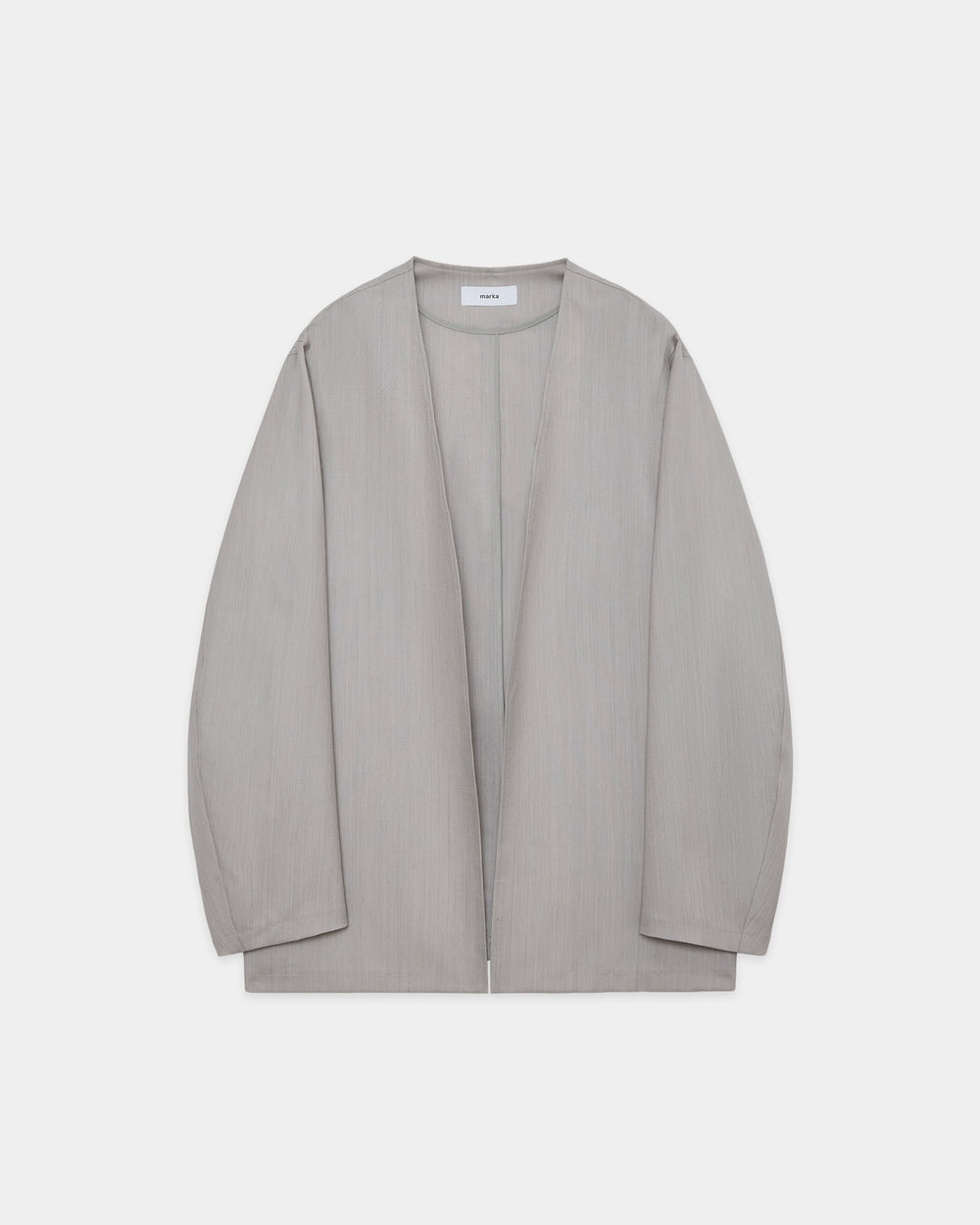 2/60 Wool Tropical Melange / Minimalist Jacket, Light Gray