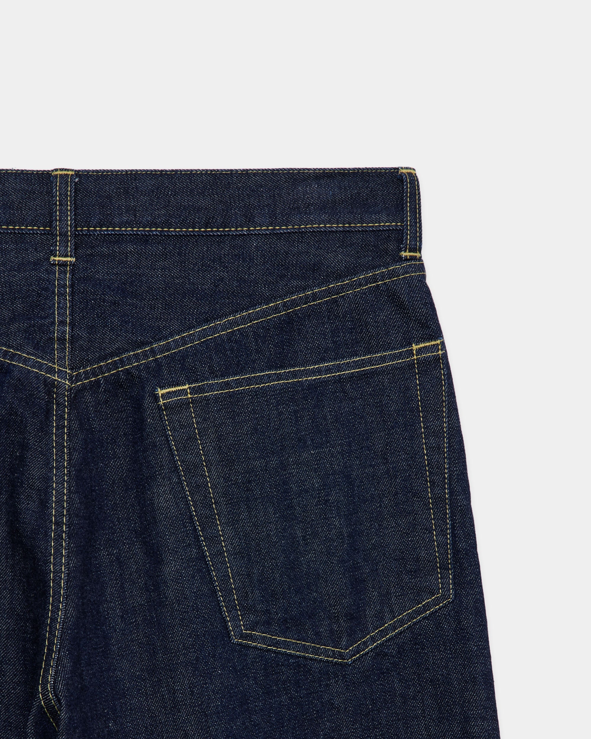 オーガニックコットン13.5ozセルビッチデニム / シリンダーフィットジーンズ, Indigo O.W