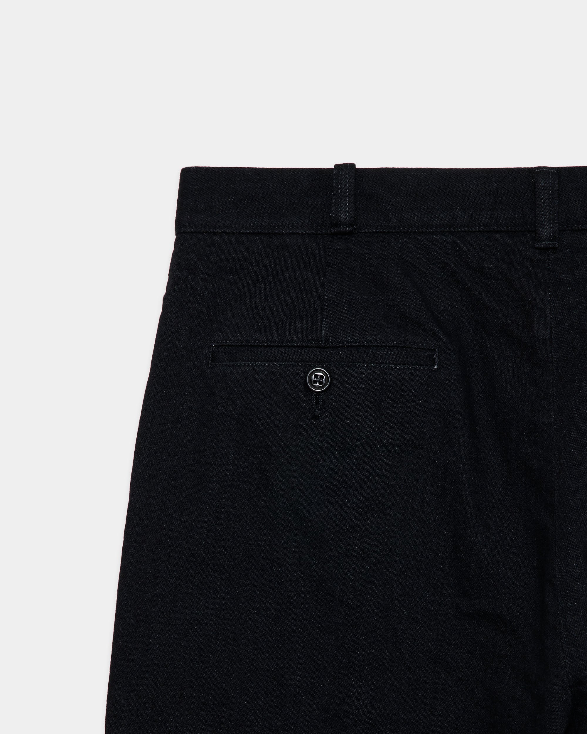Organic Cotton 13.5oz Selvedge Denim / U.S.Army Trousers, Black O.W