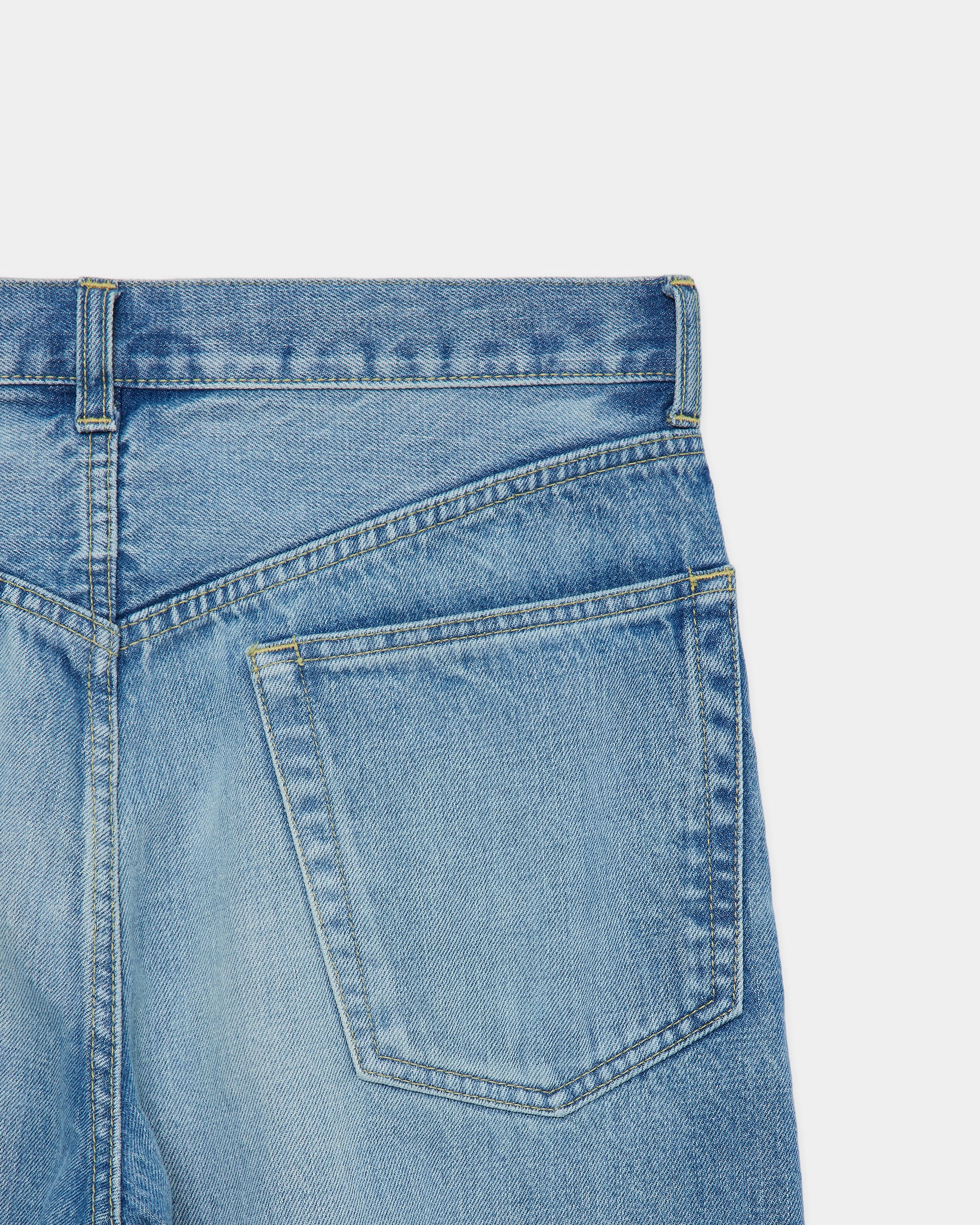 オーガニックコットン13.5ozセルビッチデニム / シリンダーフィットジーンズ, Indigo V.W