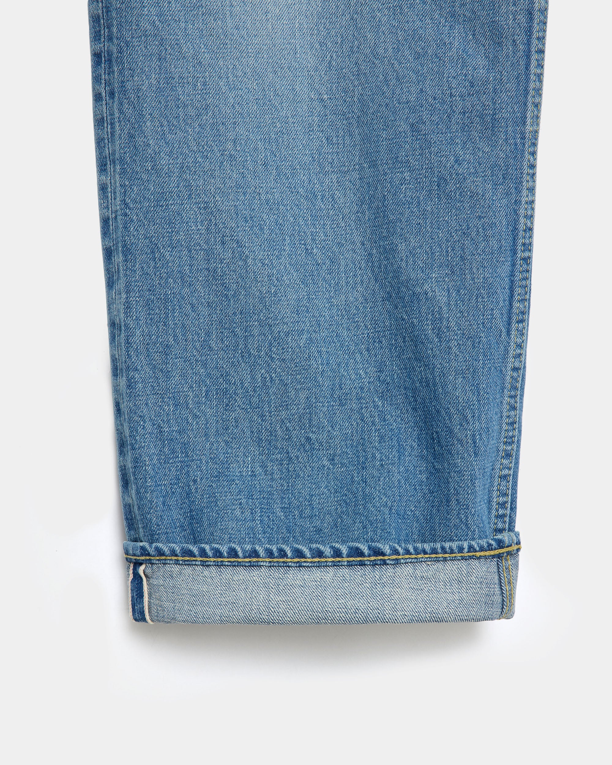 オーガニックコットン13.5ozセルビッチデニム / シリンダーフィットジーンズ, Indigo V.W