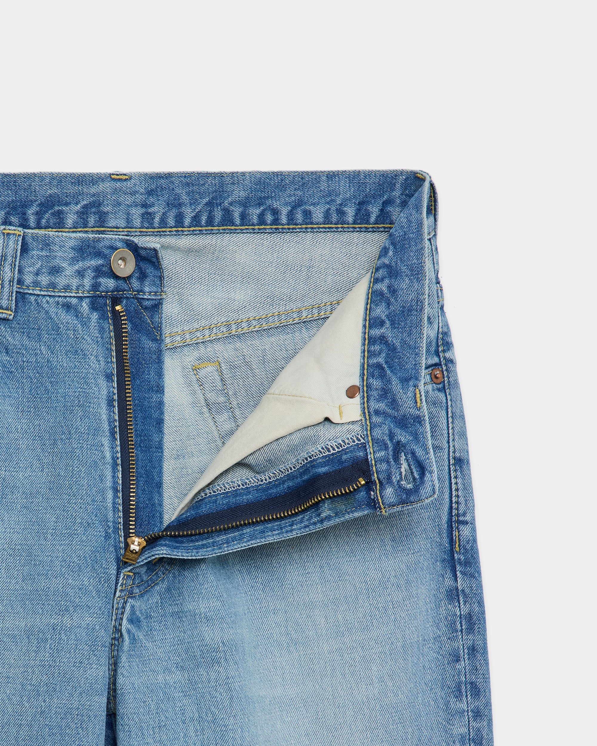 Organic Cotton 13.5oz Selvedge Denim / Slight Flare Jeans, Indigo V.W