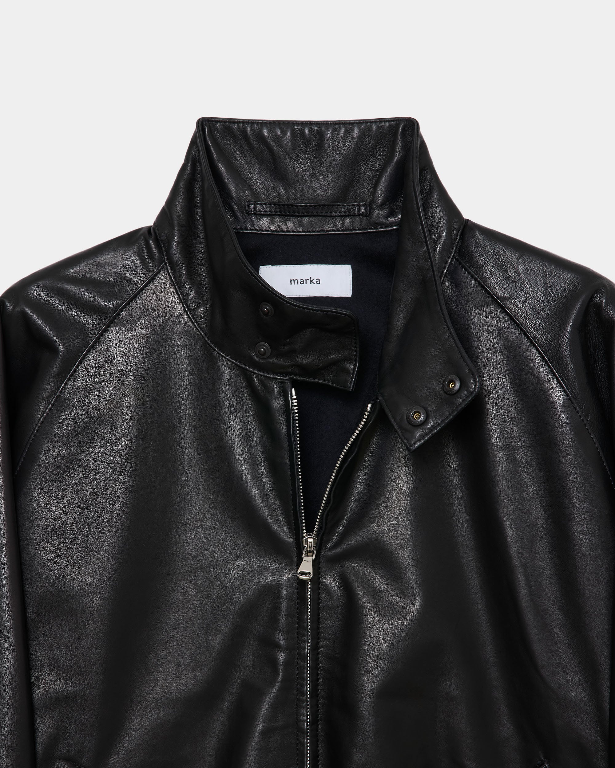 Glazed Sheepskin / Dog Ear Jacket, Black